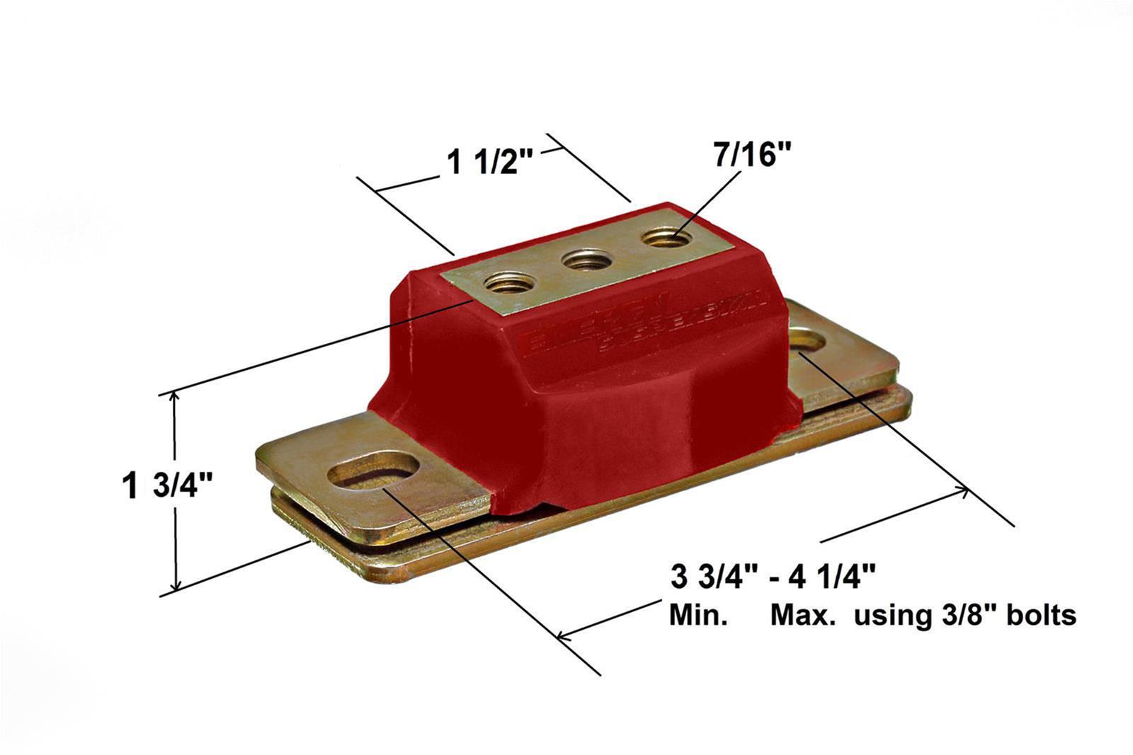 Energy Suspension GM Transmission Mount - Short - Red