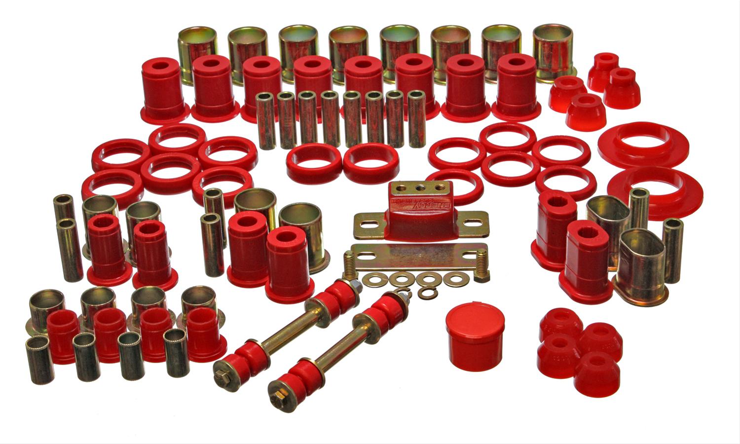 Energy Suspension 66-72 Oldsmobile Cutlass/442/F-85/Europa Red Hyper-flex Master Bushing Set