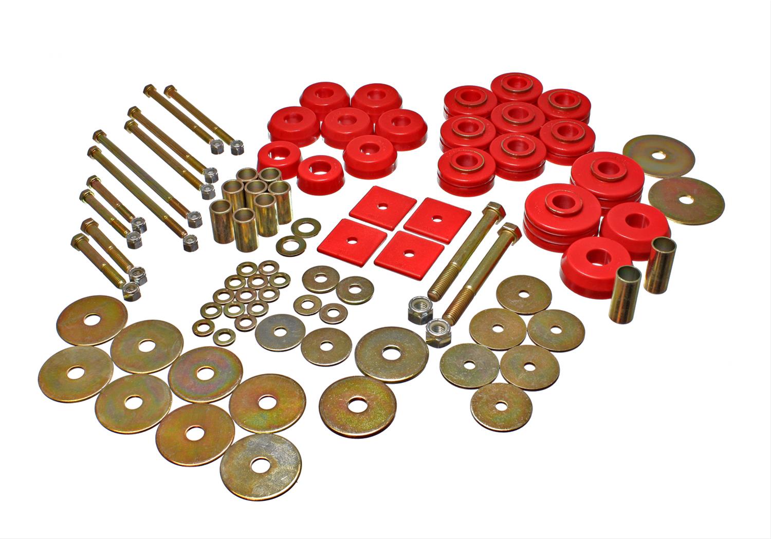 Energy Suspension 67-72 Denali XL/Suburban/Yukon XL 2WD/4WD/67-95 K-5 Blazer Red Body(cab) Mount Set