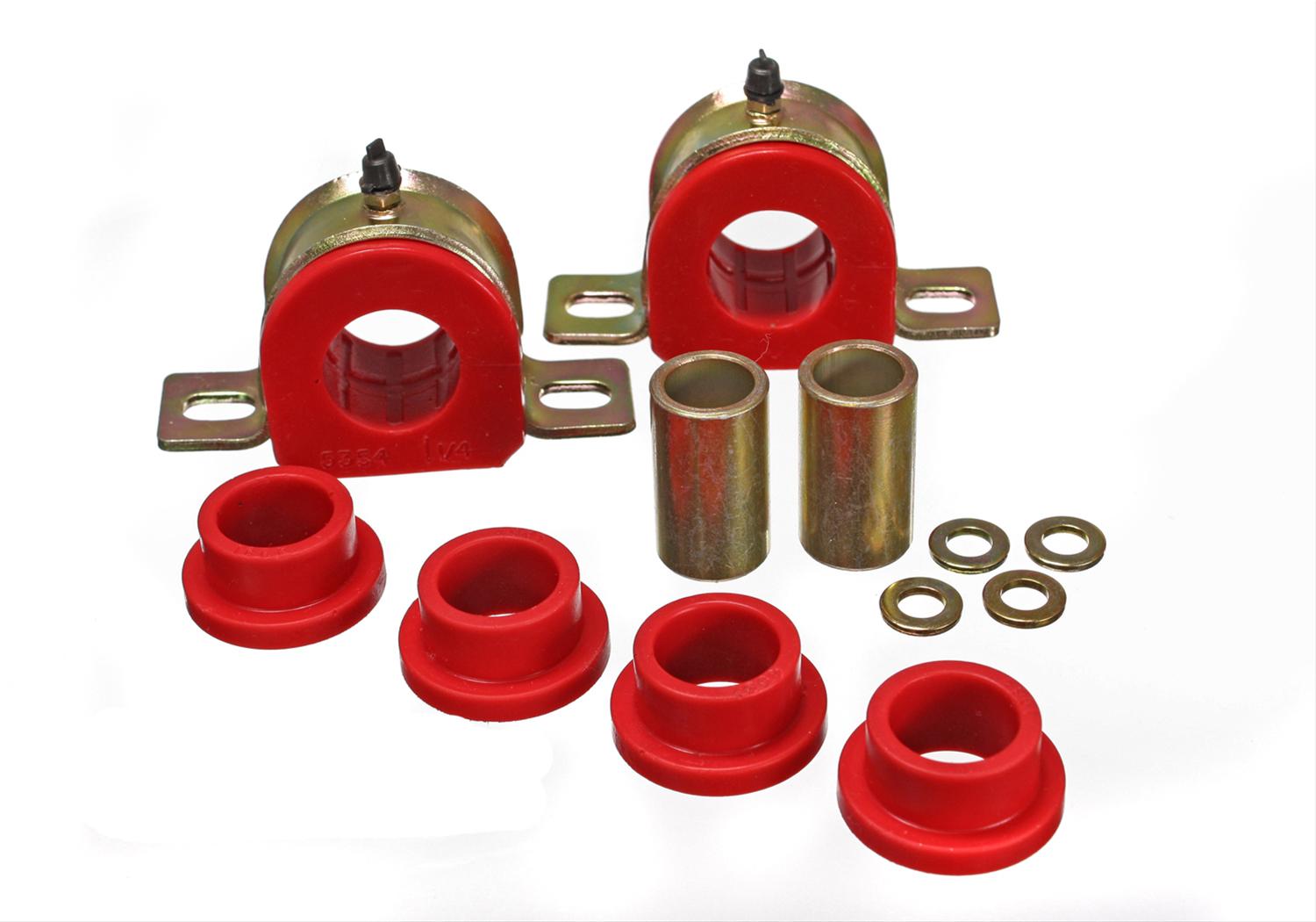 Energy Suspension 73-80 GM K5 Blazer / 73-80 K10/K20/K30 Red Complete Front Sway Bar Bushing Set