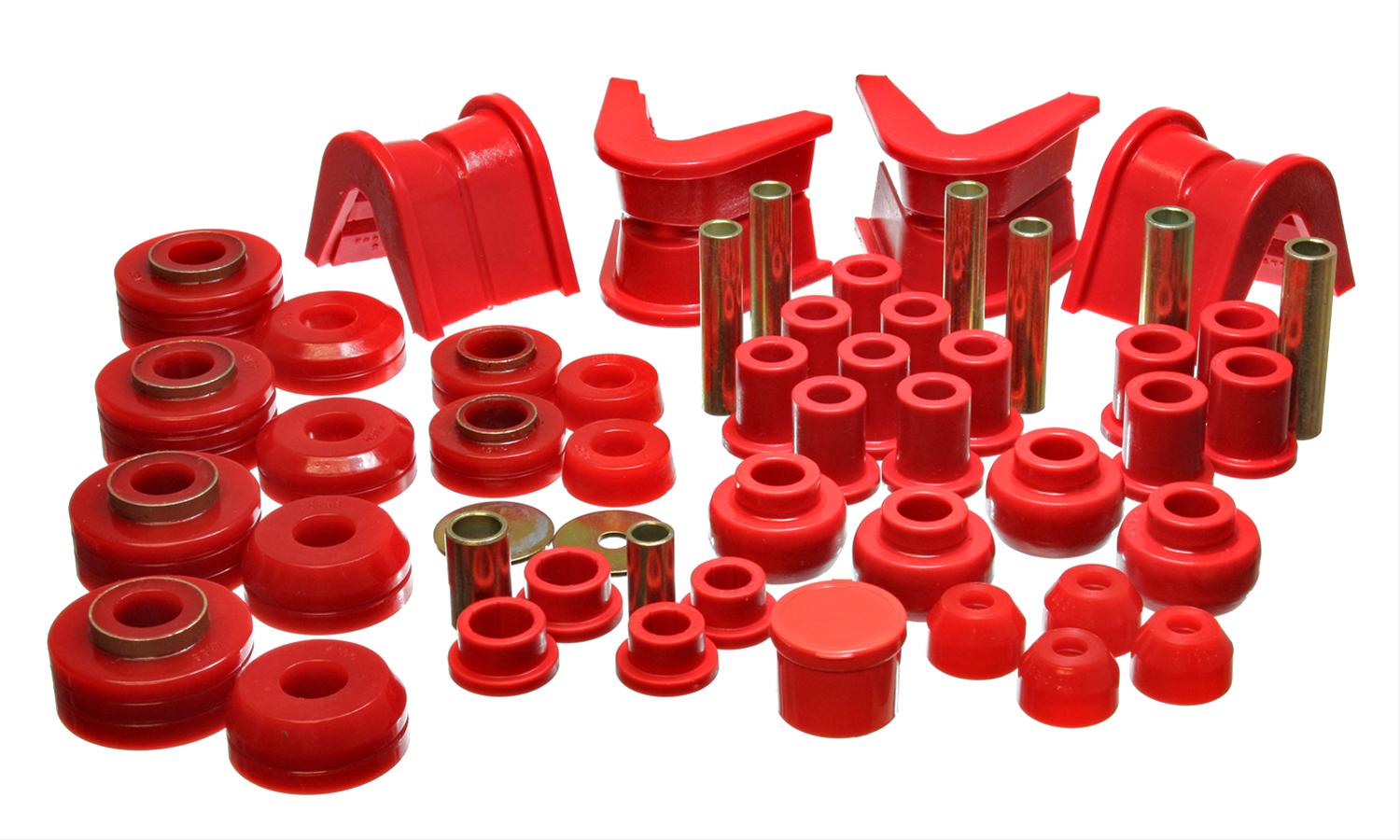 Energy Suspension 73-79 Ford F-150 Pickup w/ 2 Degree C-Bushing Red Hyper-Flex Master Bushing Set