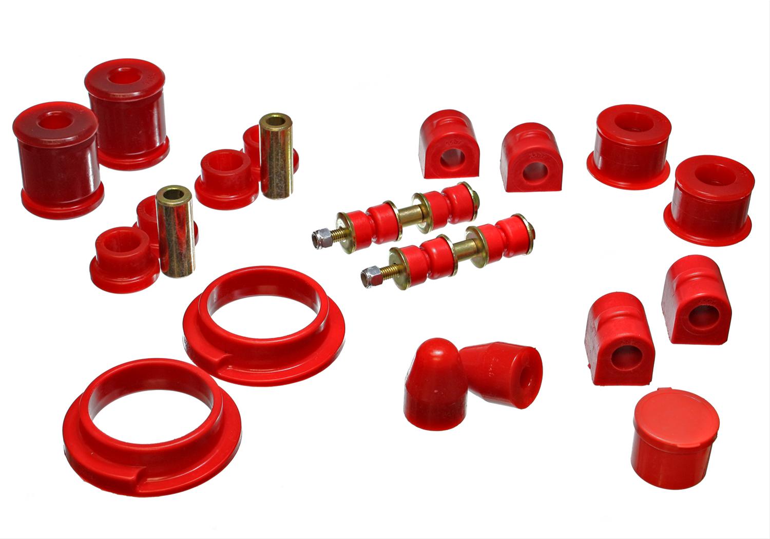 Energy Suspension 00-04 Ford Focus Red Hyper-flex Master Bushing Set