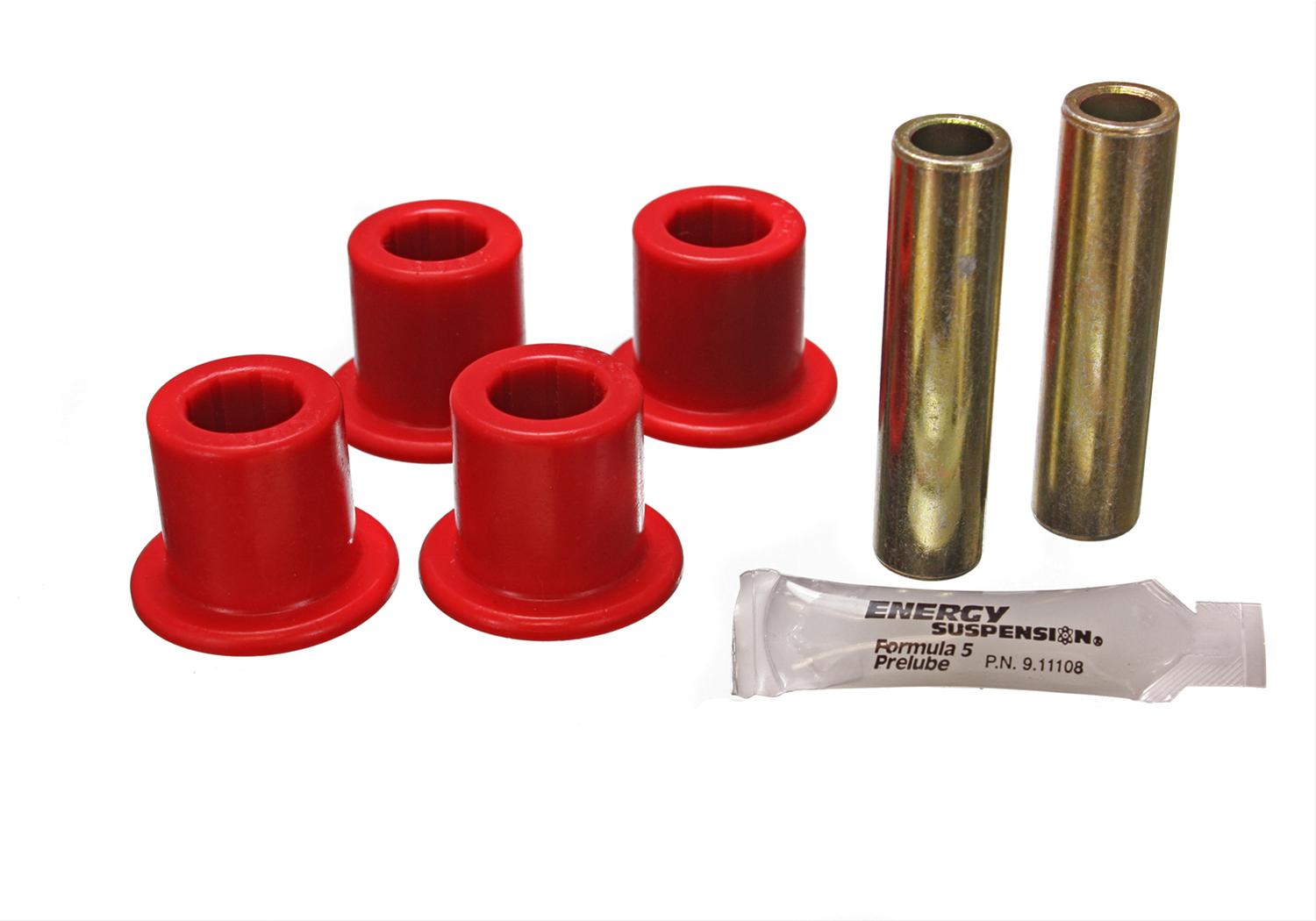 Energy Suspension Rear Spring Frame Shackle Kit - Red