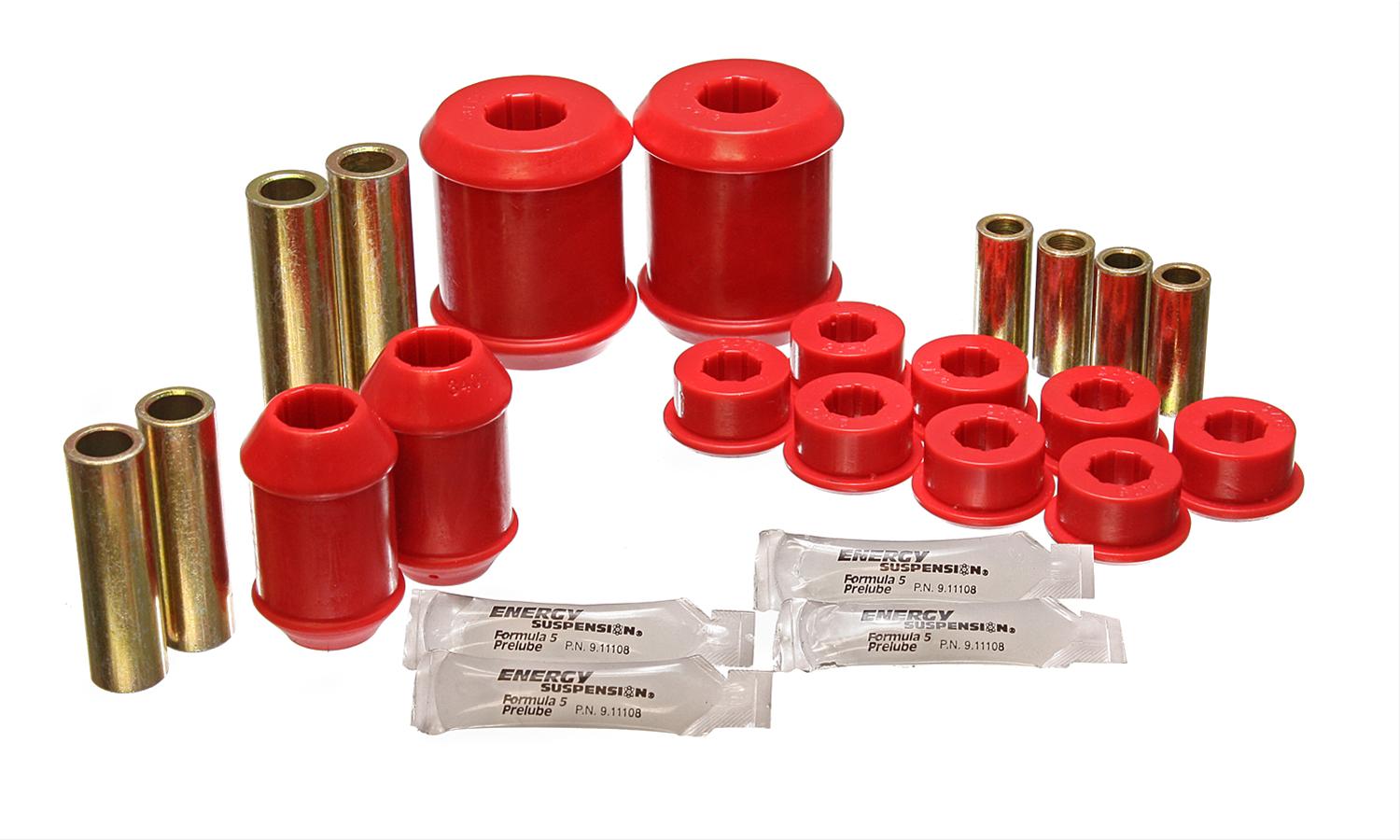 Energy Suspension Front Control Arm Bushings - Red
