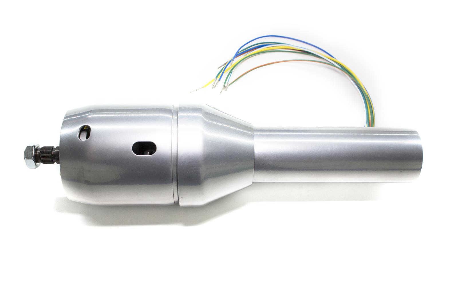 EPAS Performance Steering Columns 1120550020 Column, Modified, Tilt, Floor Shift, Aluminum, Polished, Clear Powdercoat, Chevrolet, Bel Air, Each