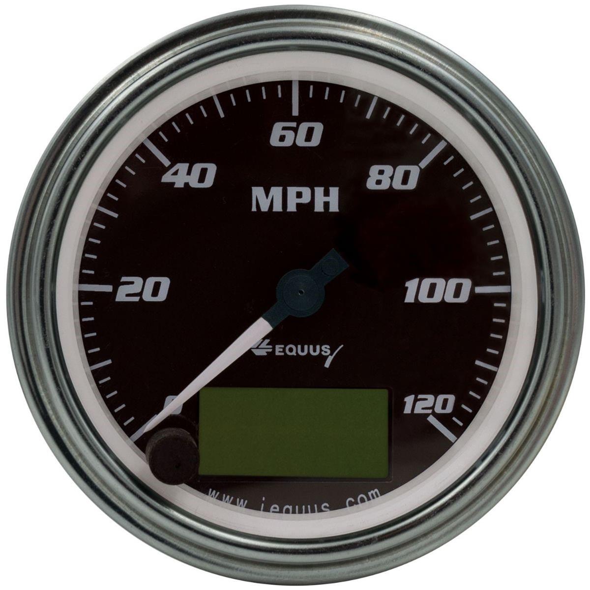 Equus Speedometers E7074 GAUGE, SPEEDOMETER, 3-3/8" 0-120 MPH, 270 DEGREE SWEEP, ELEC, CHROME, 7000 SERIES