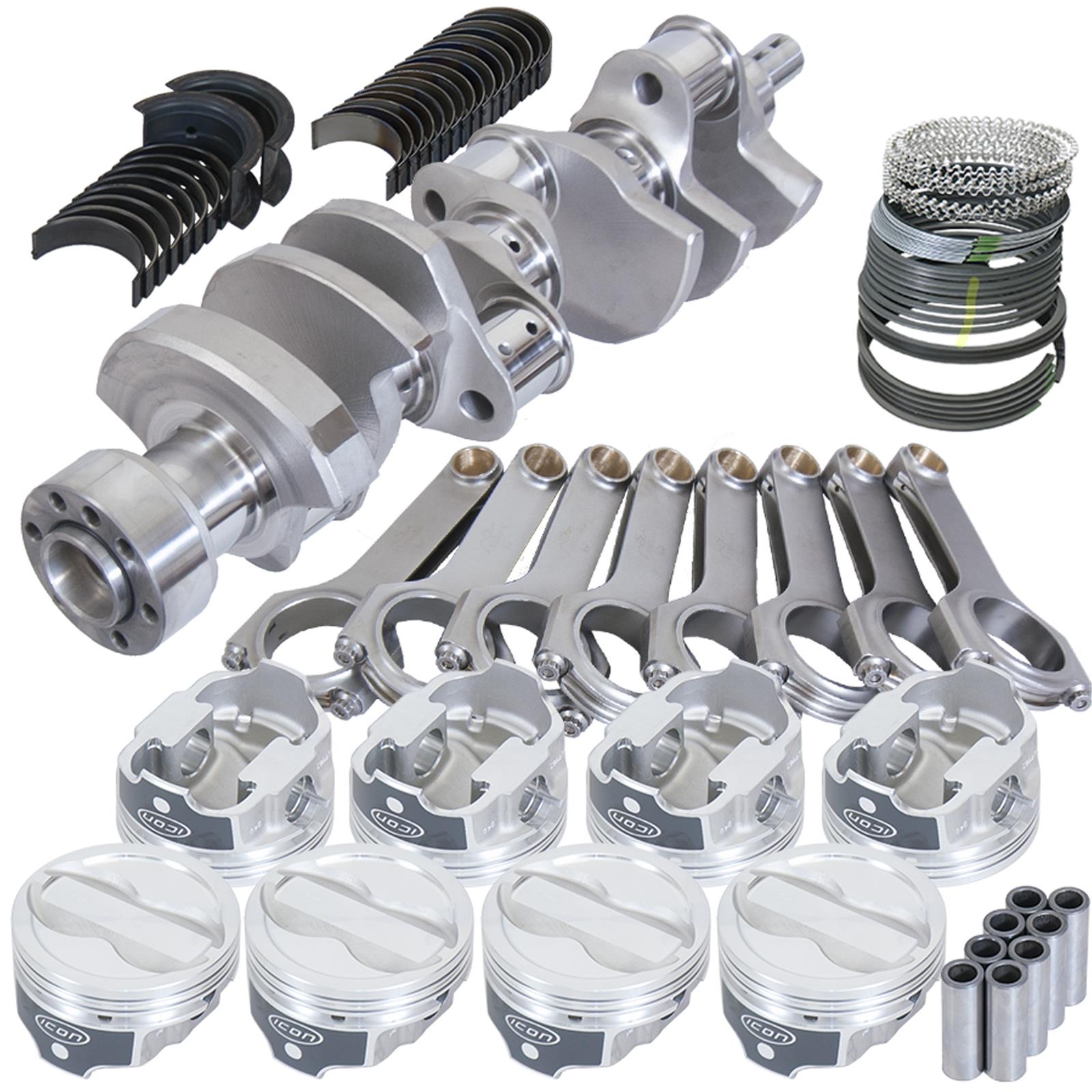 Eagle Chevy LT1 350 1Pc 3.750in Crank 6.000in H-Beam -18cc 4.060in Pistons Rotating Assembly