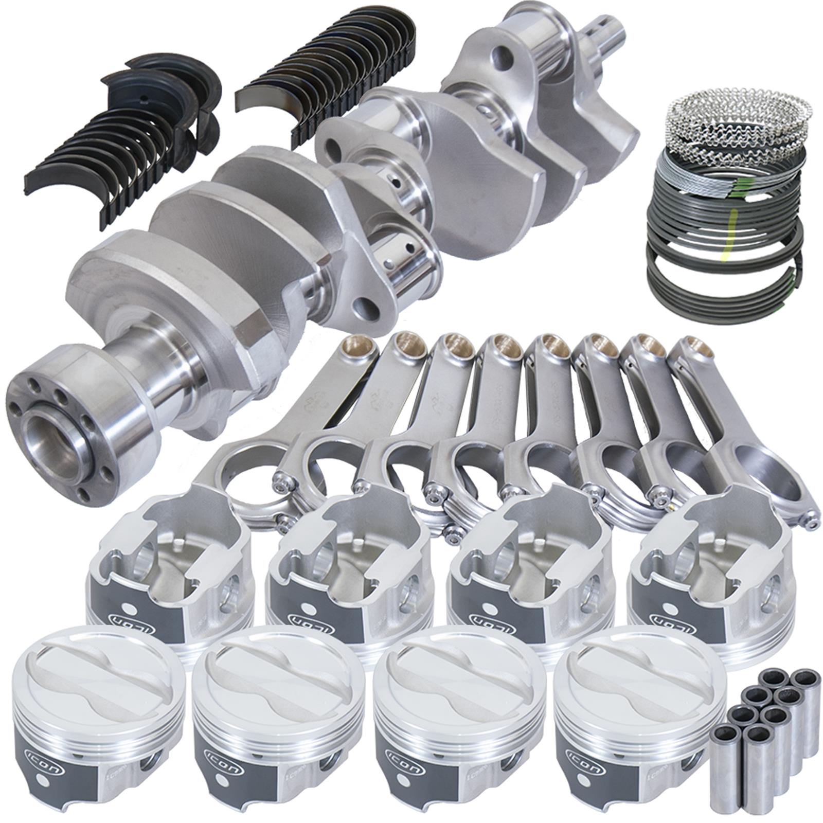 Eagle Chevy LT1 350 1Pc 3.750in Crank 5.700in H-Beam -18cc 4.040in Pistons Rotating Assembly