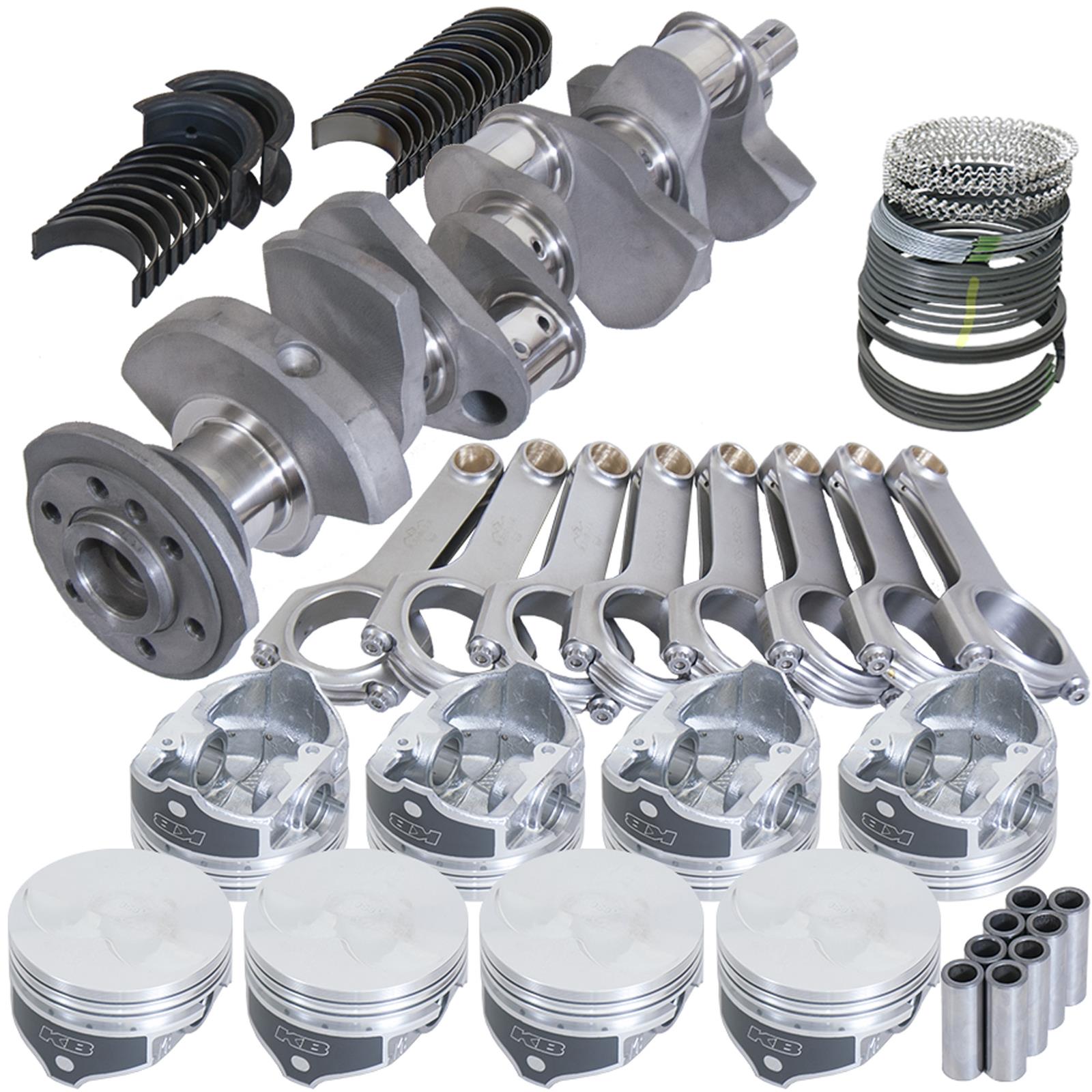 Eagle Chevy 350 3.480in Crank 6.000in H-Beam -3.7cc Flat Top 4.060in Pistons Rotating Assembly