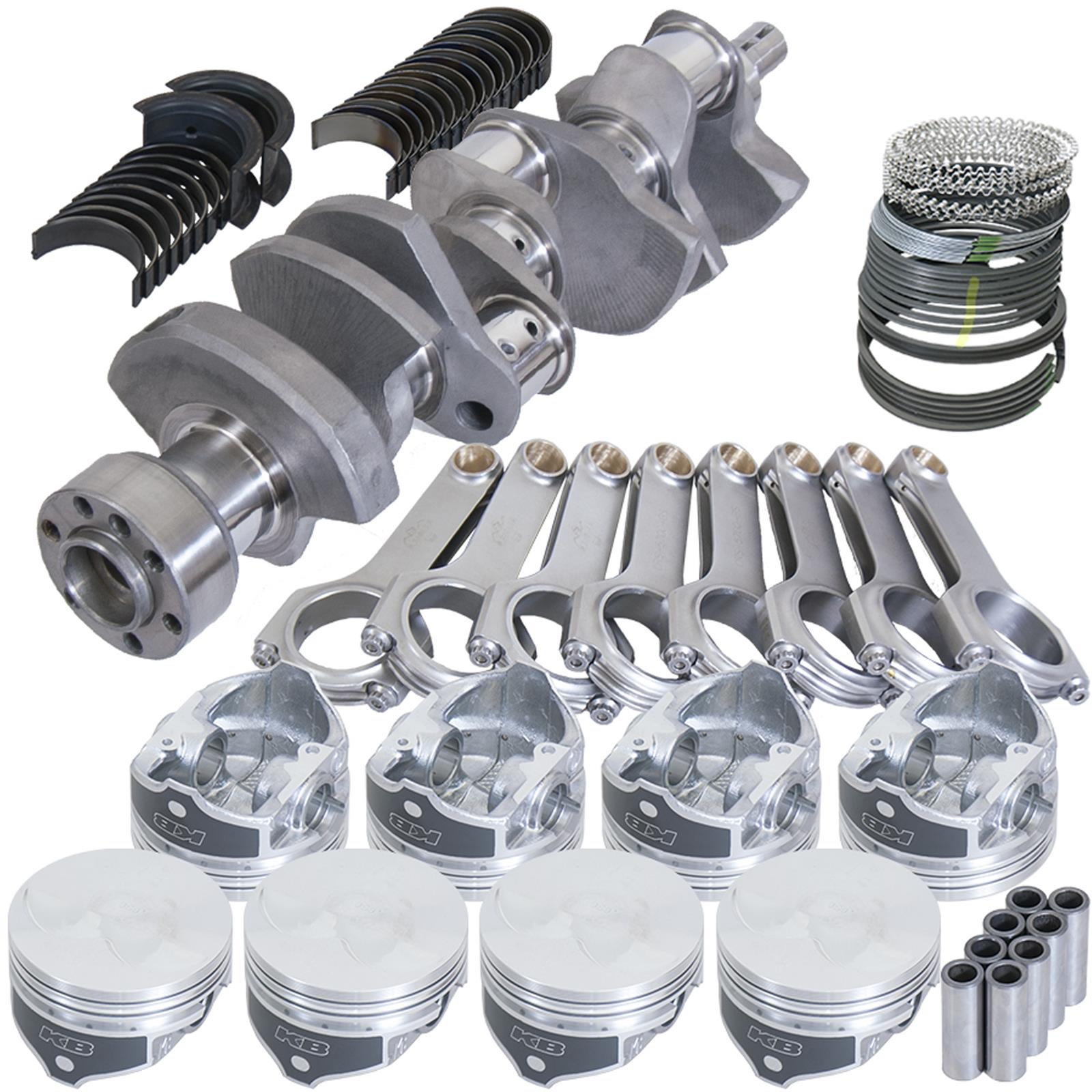 Eagle Chevy LT1 350 1Pc 3.480in Crank 6.000in H-Beam -3.7cc 4.000in Pistons Rotating Assembly