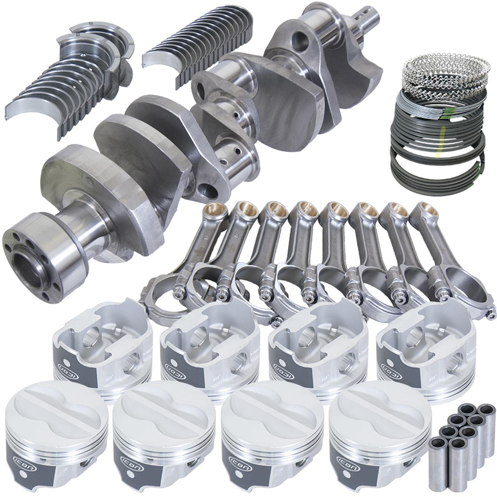 Eagle Chevy 350 1Pc 3.750in Int Balance Crank 5.700in I-Beam Rods 4.040in Pistons Rotating Assembly