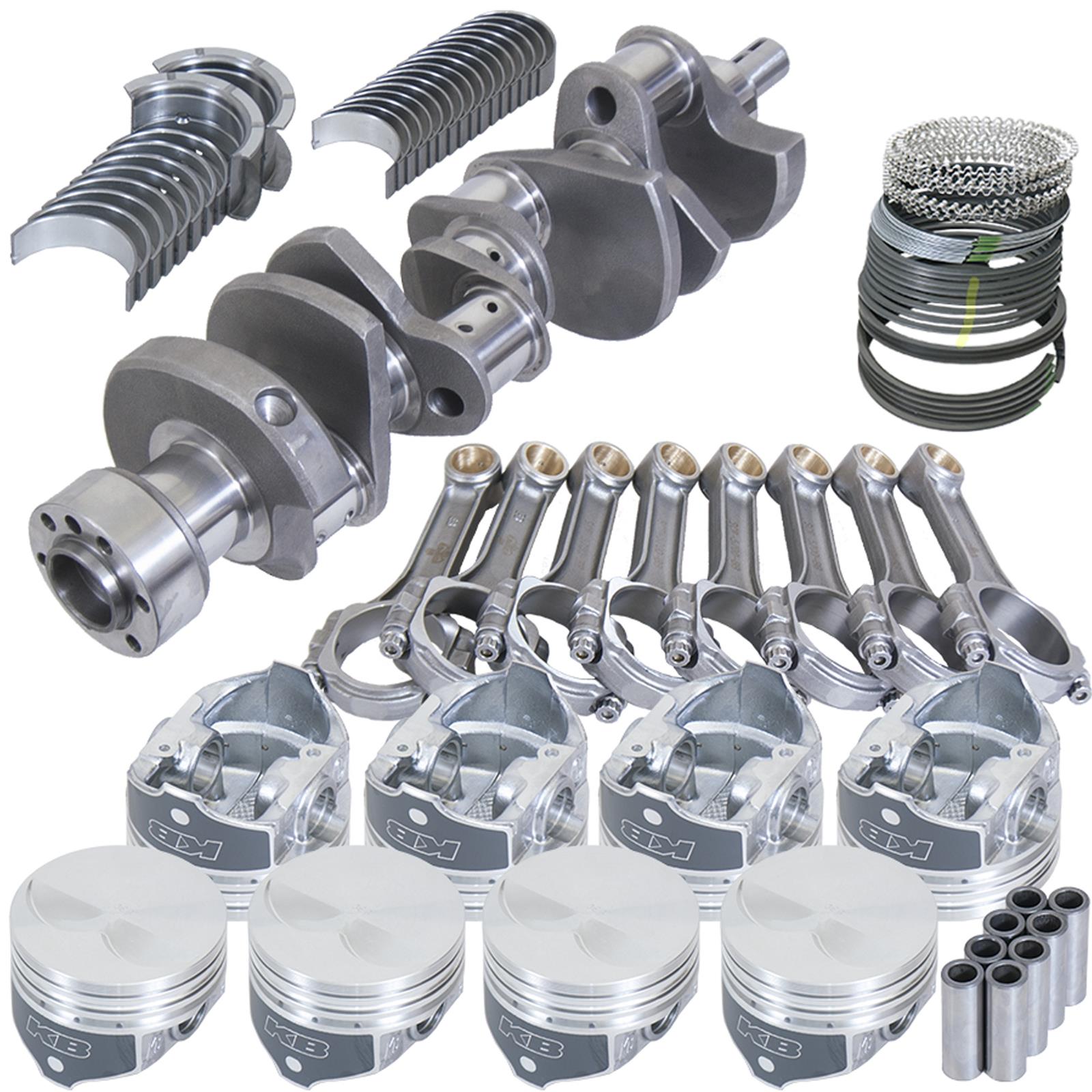 Eagle Chevy LT1350 1Pc 3.480in Crank 5.700in I-Beam Rods -7cc 4.040in Pistons Rotating Assembly