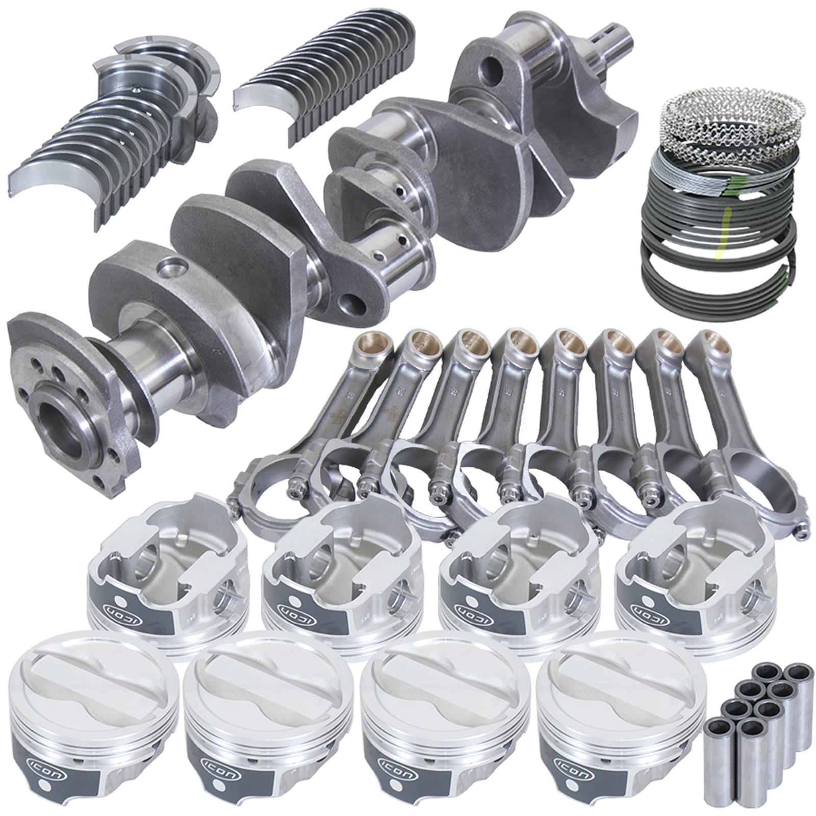 Eagle Chevy 350 3.750in Crank 6.000in I-Beam Rods -18cc 4.030in Pistons Rotating Assembly
