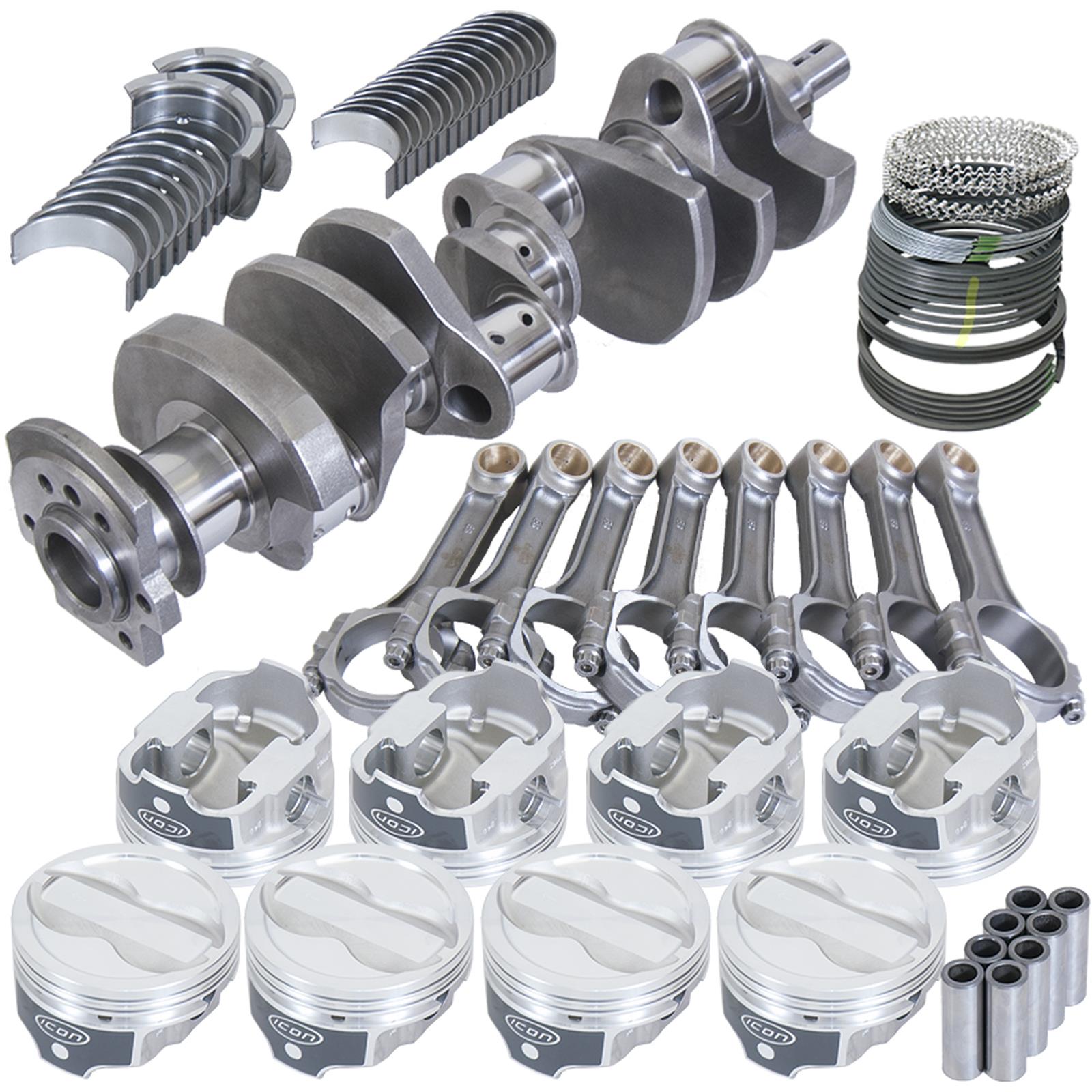 Eagle Chevy 350 3.750in Crank 6.000in I-Beam Rods -18cc 4.000in Pistons Rotating Assembly