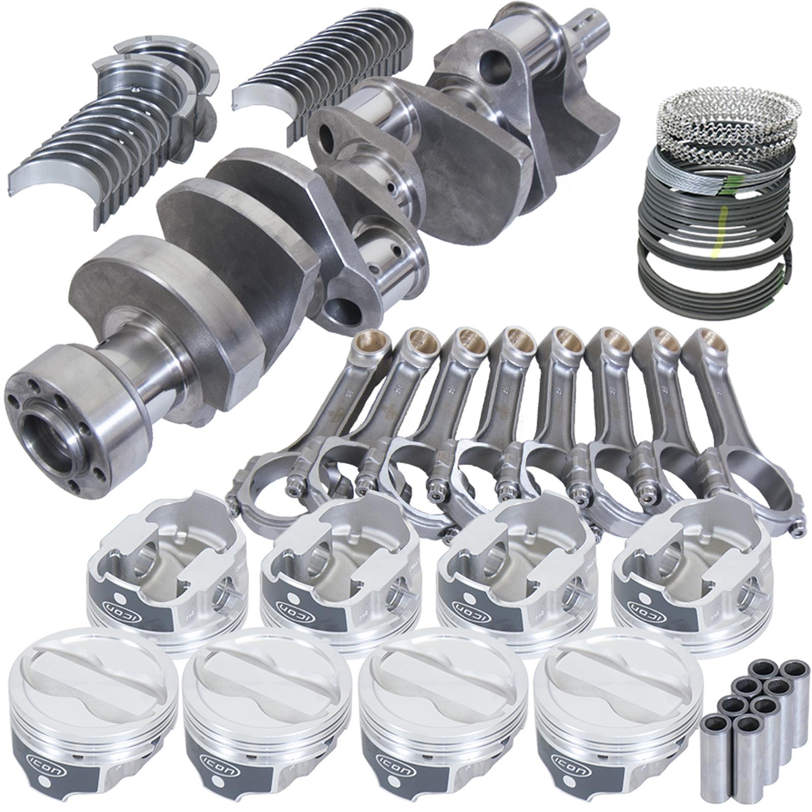 Eagle Chevy LT1350 1Pc 3.750in Crank 6.000in I-Beam Rods -18cc 4.030in Pistons Rotating Assembly