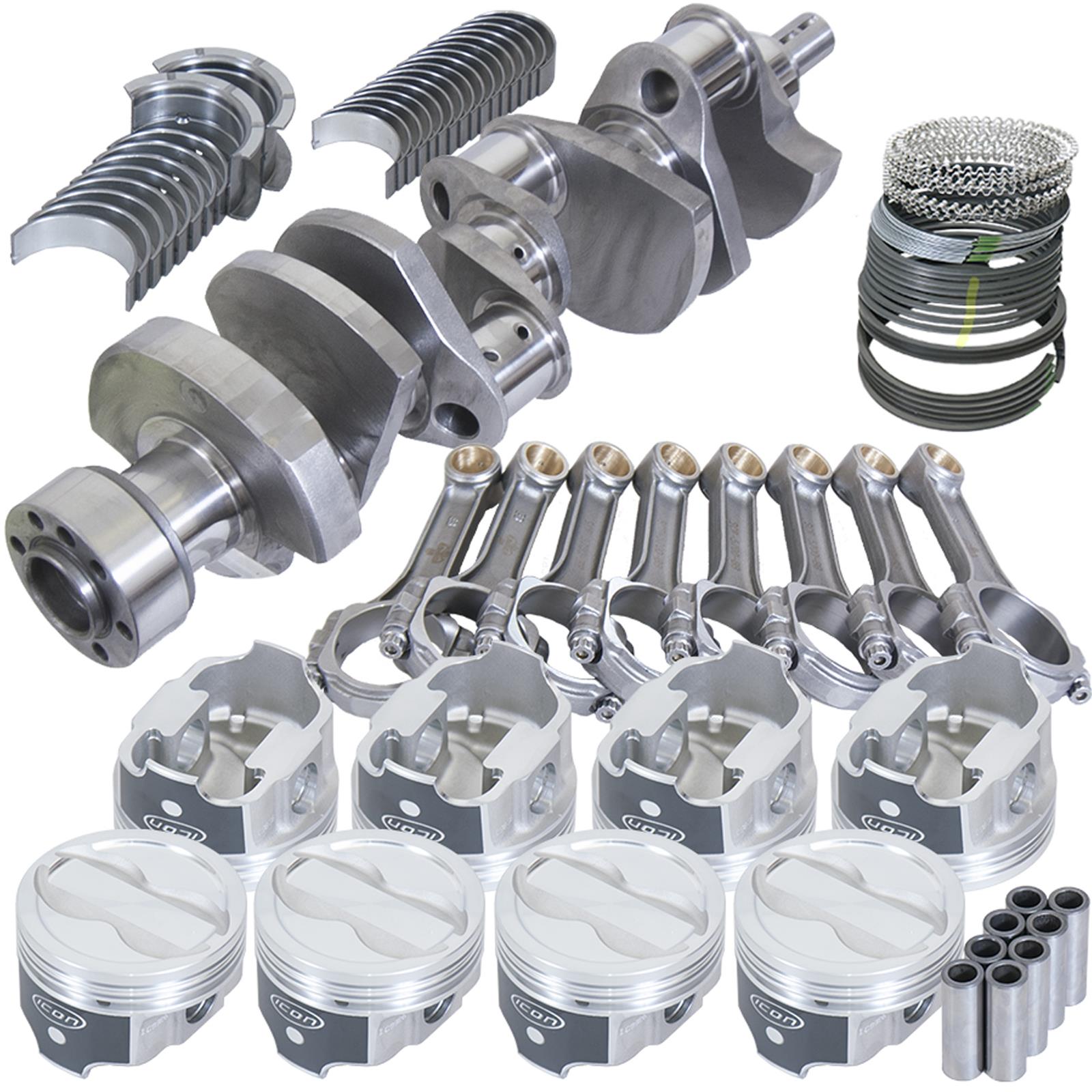 Eagle Chevy LT1350 1Pc 3.750in Crank 5.700in I-Beam Rods -18cc 4.040in Pistons Rotating Assembly