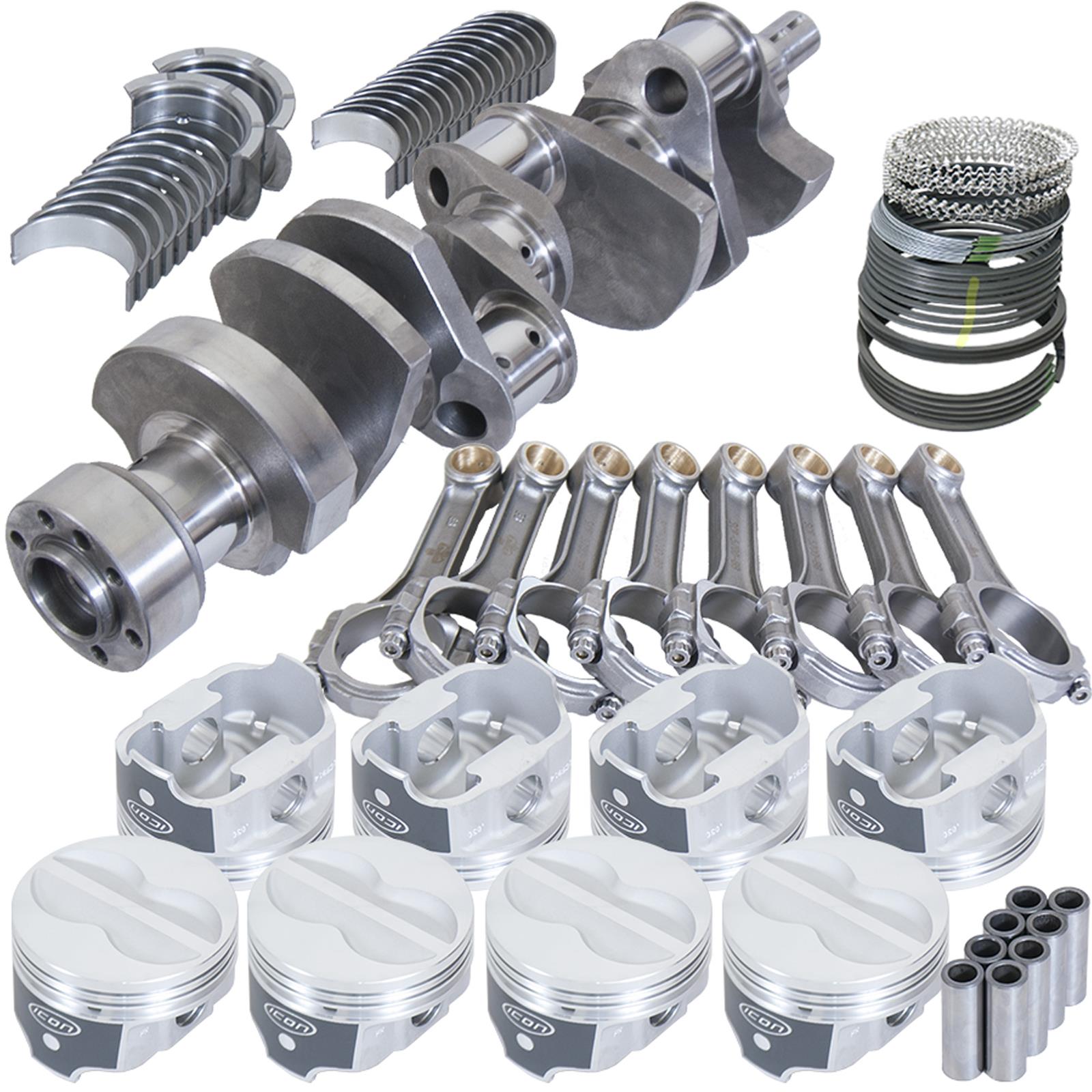 Eagle Chevy 350 1Pc 3.750in Crank 5.700in I-Beam Rods -10cc 4.030in Pistons Rotating Assembly