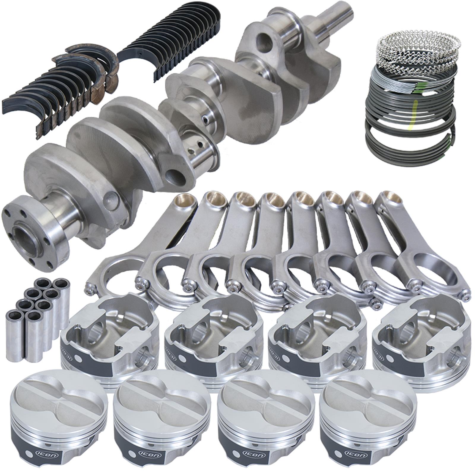 Eagle Ford 289/302 3.400in Crank 5.400in H-Beam -11cc Flat Top 4.000in Pistons Rotating Assembly