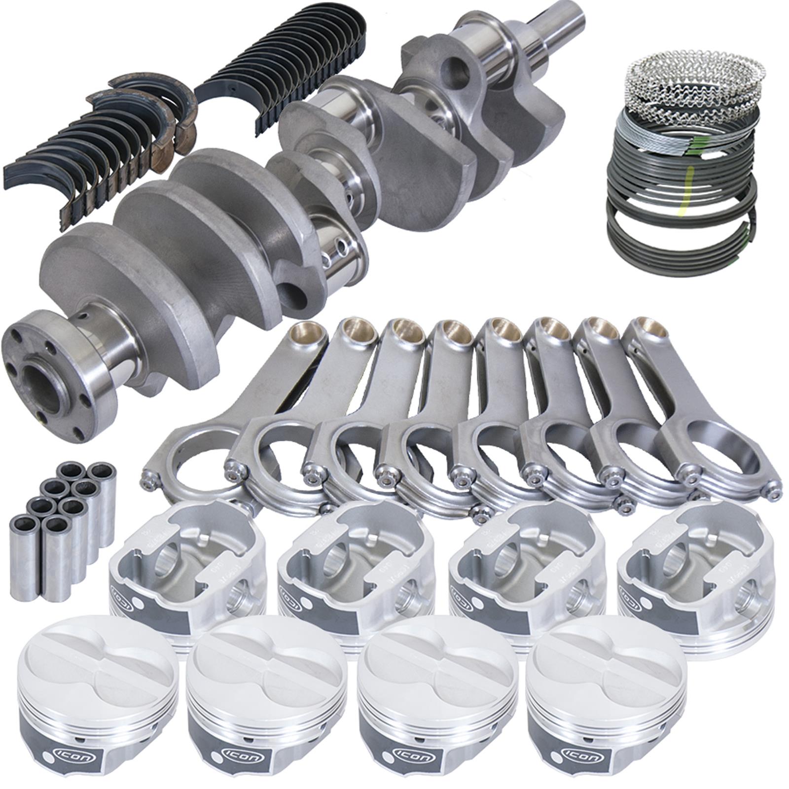 Eagle Ford 289/302 3.250in Crank 5.400in H-Beam -11cc Flat Top 4.030in Pistons Rotating Assembly