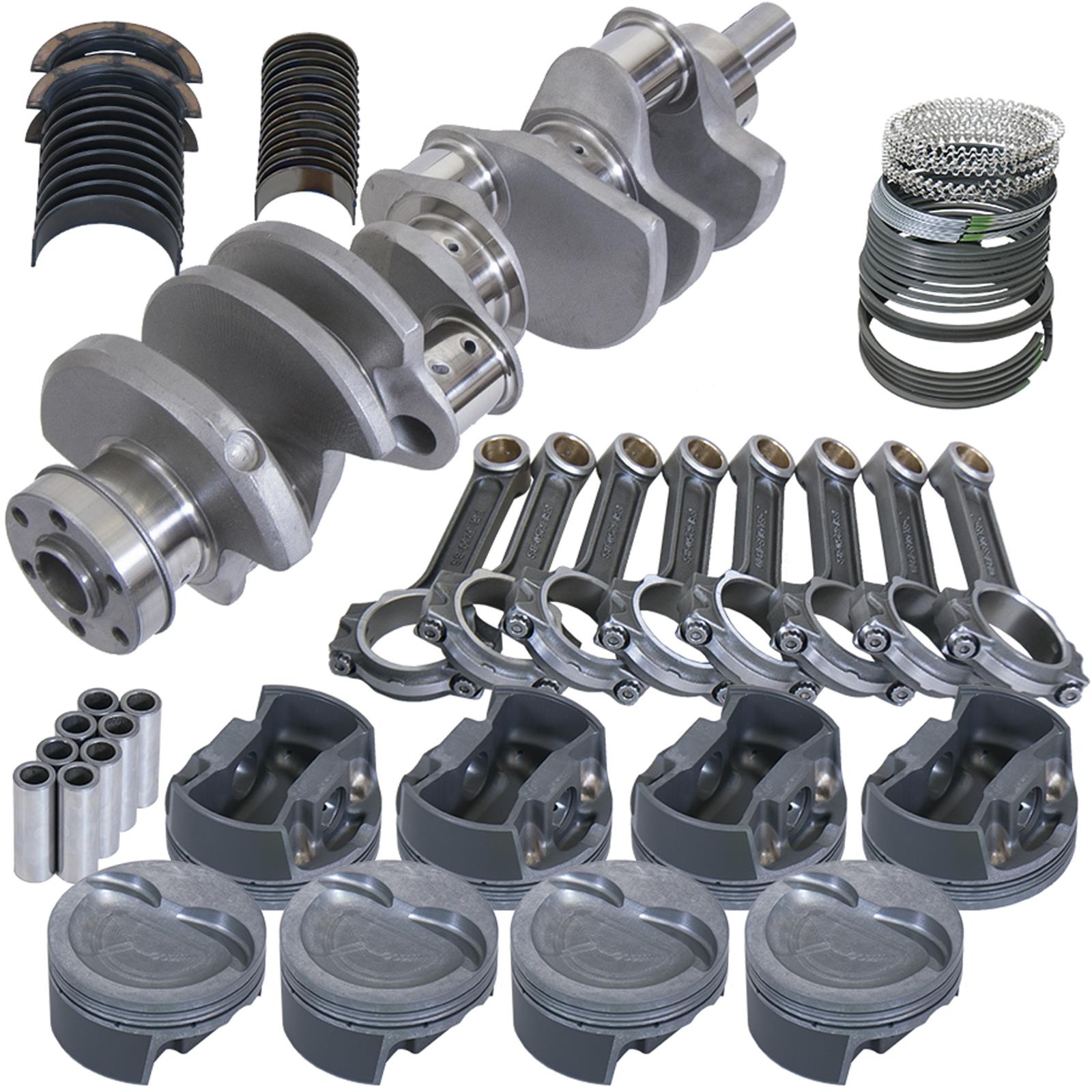 Eagle Ford 351W 4.000in Crank 6.250in I-Beam Rods -26cc Inv Dome 4.040in Pistons Rotating Assembly