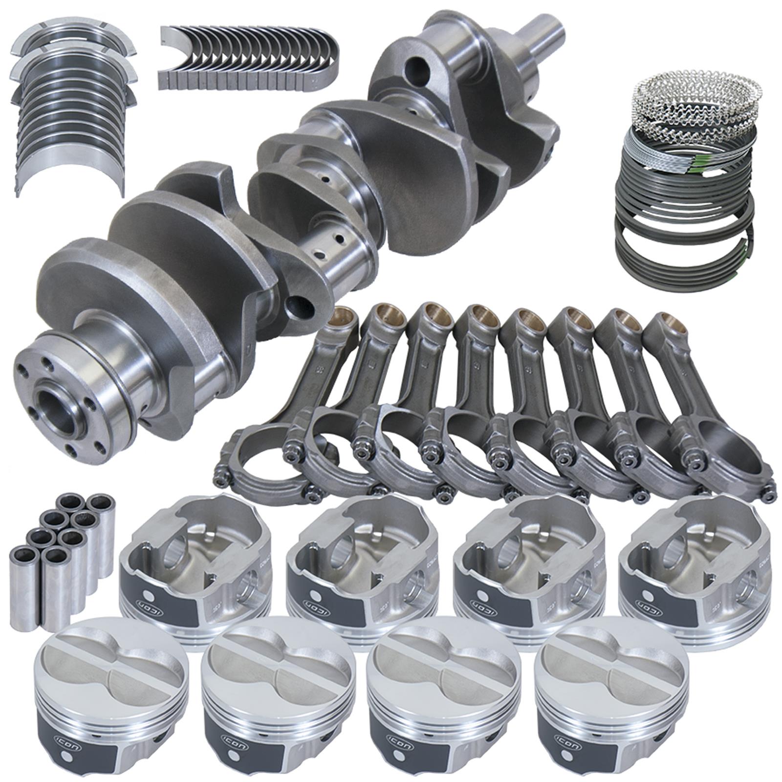 Eagle Ford 351W 4.000in Crank 6.200in I-Beam Rods -11cc Flat Top 4.000in Pistons Rotating Assembly