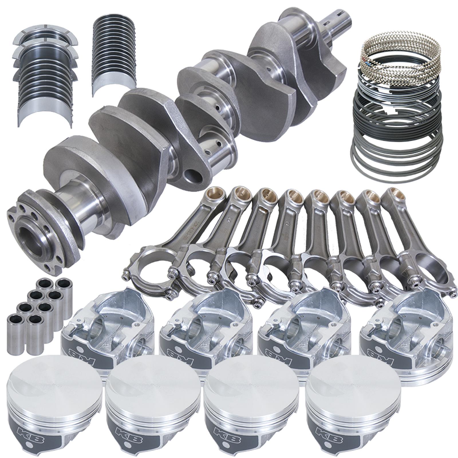 Eagle Chevy 454 4.250in Crank 6.385in I-Beam Rods -3cc Flat Top 4.320in Pistons Rotating Assembly