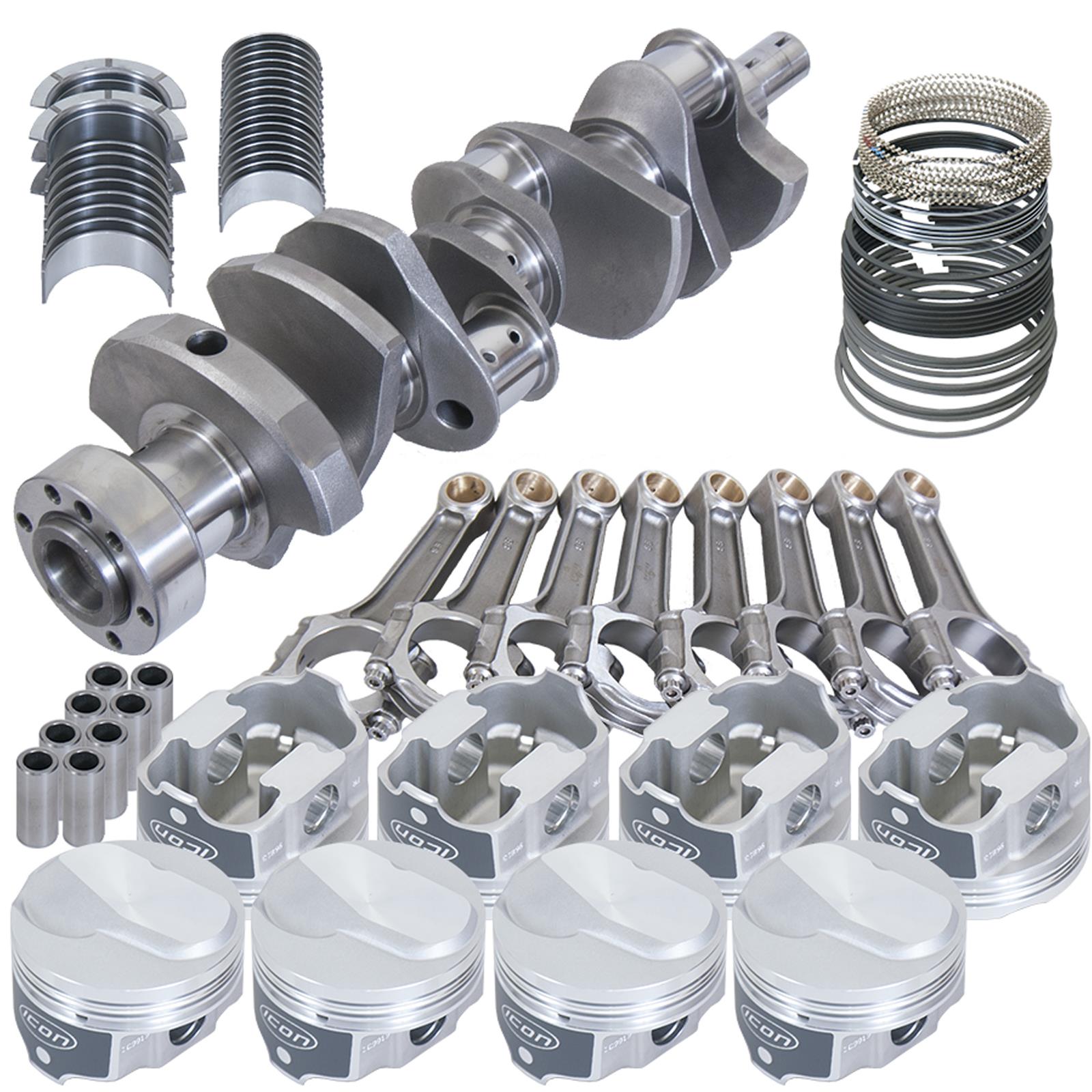 Eagle Chevy 454 1Pc 4.000in Crank 6.135in I-Beam Rods 18.3cc 4.350in Pistons Rotating Assembly