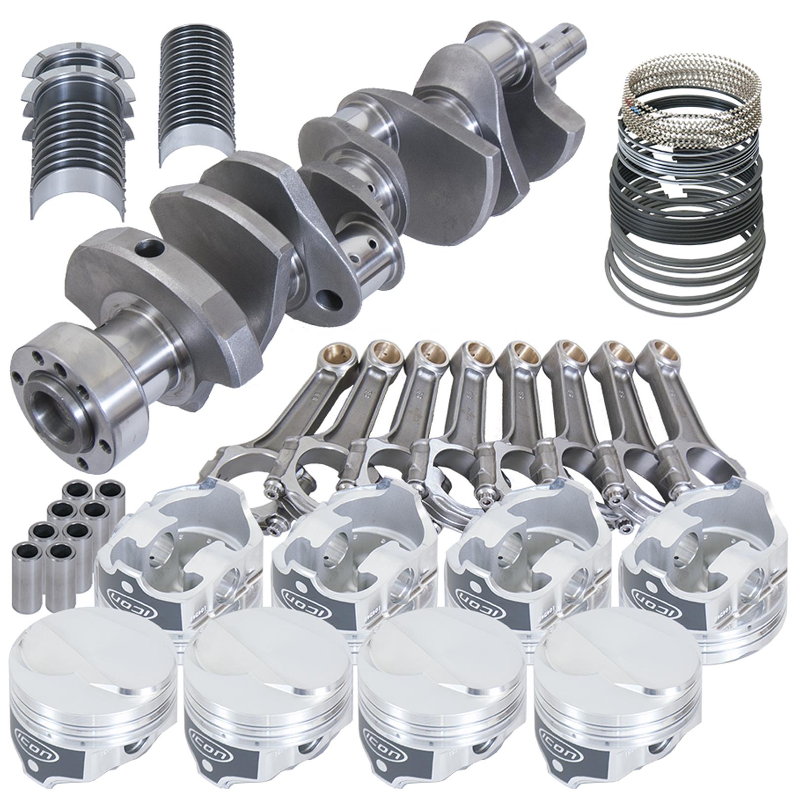 Eagle Chevy 454 1Pc 4.000in Crank 6.135in I-Beam Rods 18cc Dome 4.250in Pistons Rotating Assembly