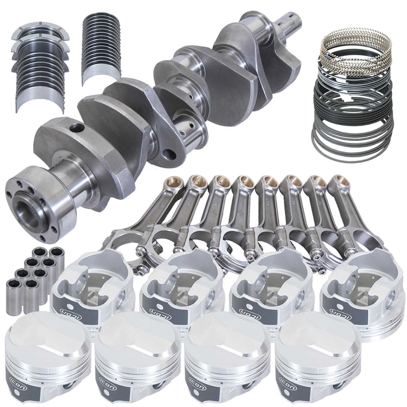 Eagle Chevy 454 1Pc 4.000in Crank 6.135in I-Beam Rods 38cc Dome 4.350in Pistons Rotating Assembly