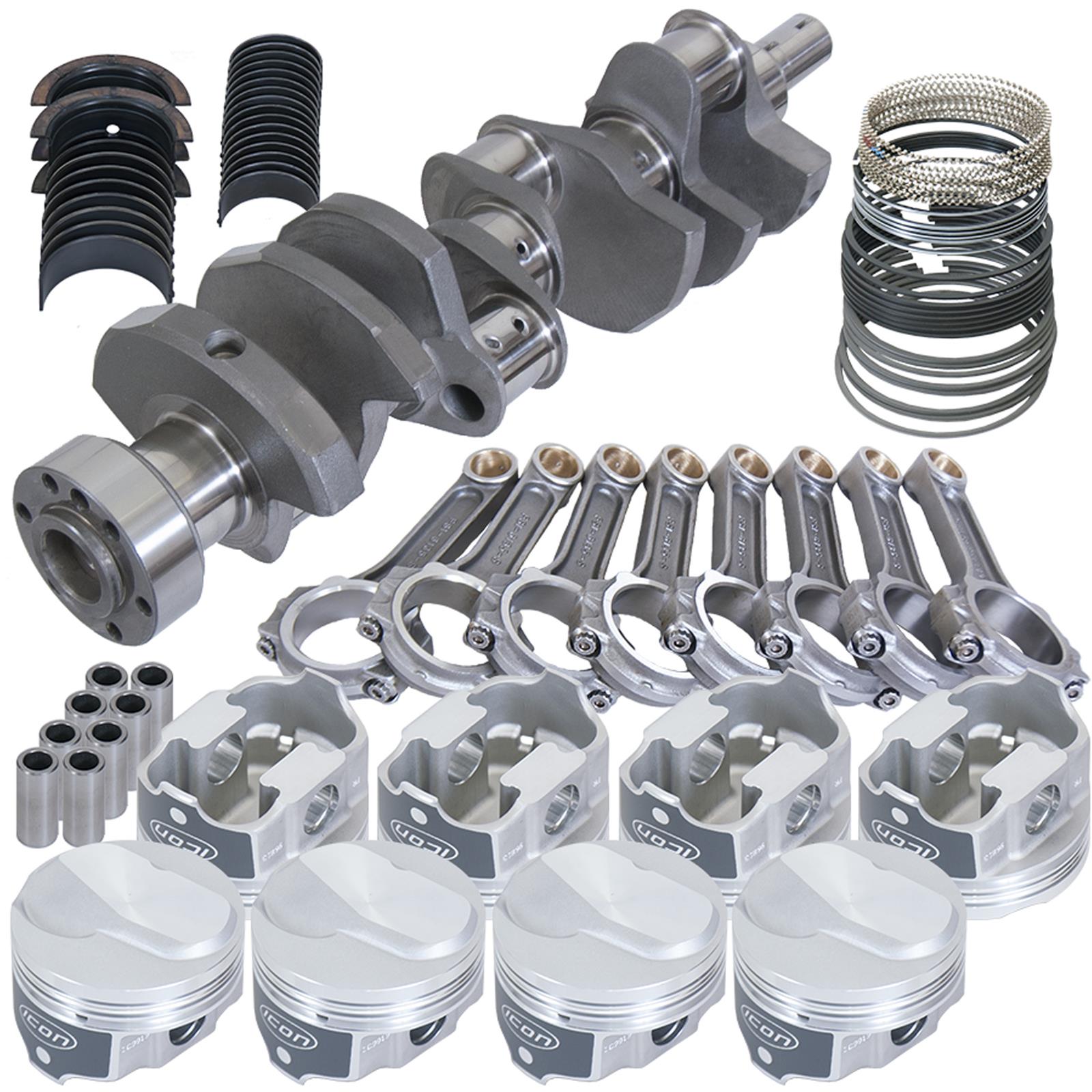 Eagle Chevy 454 1Pc 4.000in Crank 6.135in I-Beam Rod Closed Chamber 4.310in Piston Rotating Assembly
