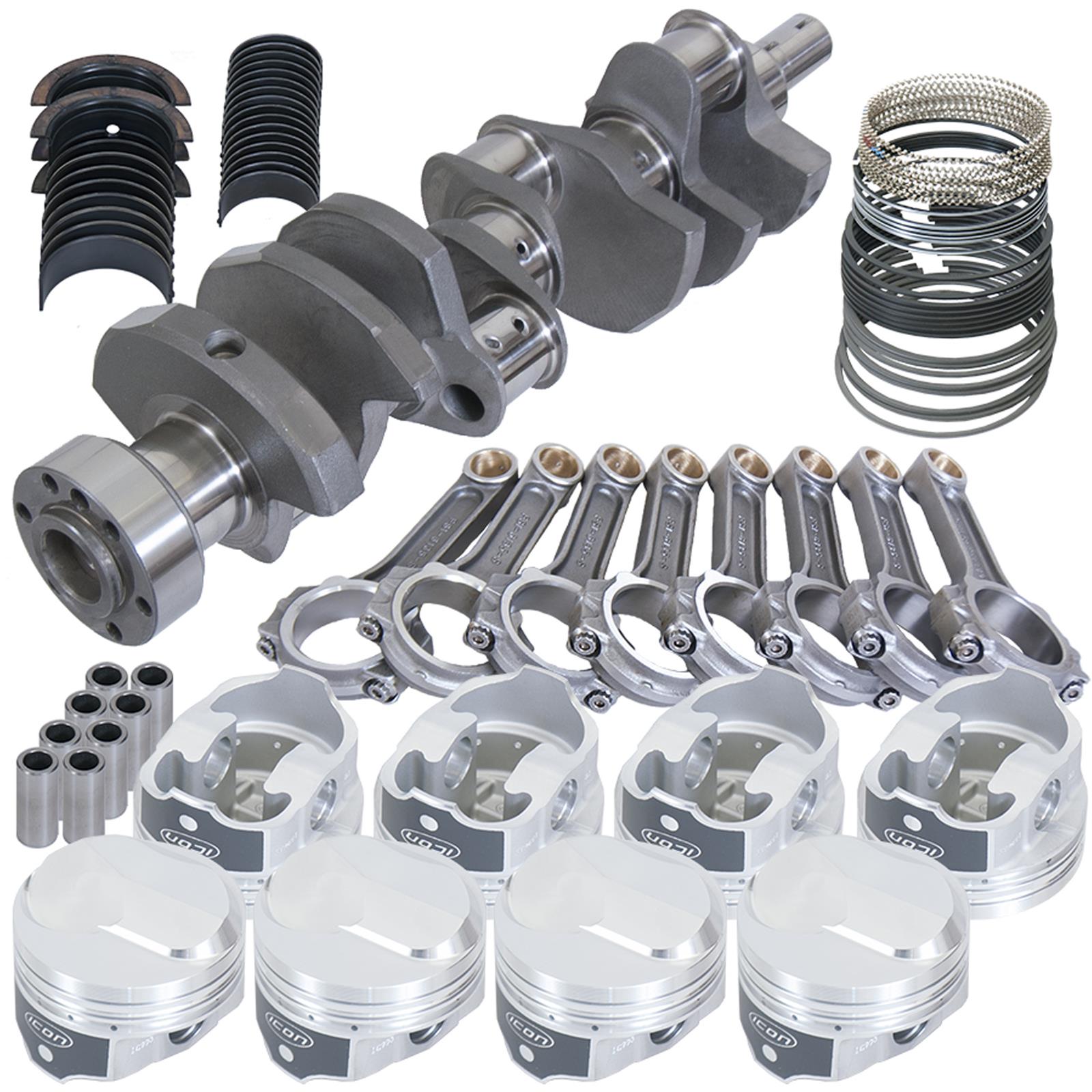 Eagle Chevy 454 1Pc 4.000in Crank 6.135in I-Beam Rods 38cc Dome 4.320in Pistons Rotating Assembly