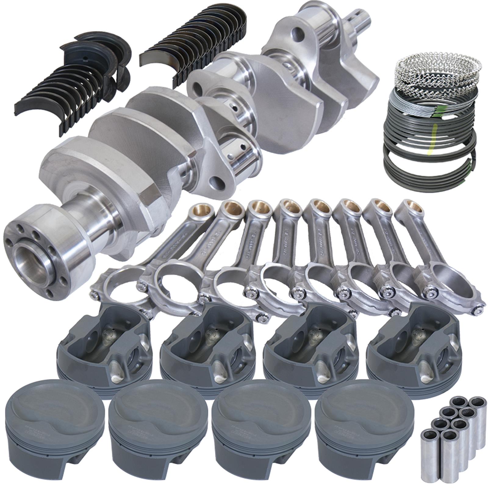 Eagle Chevy LT1 350 1Pc 3.750in Crank 6.000in I-Beam Rods -16cc 4.030in Pistons Rotating Assembly
