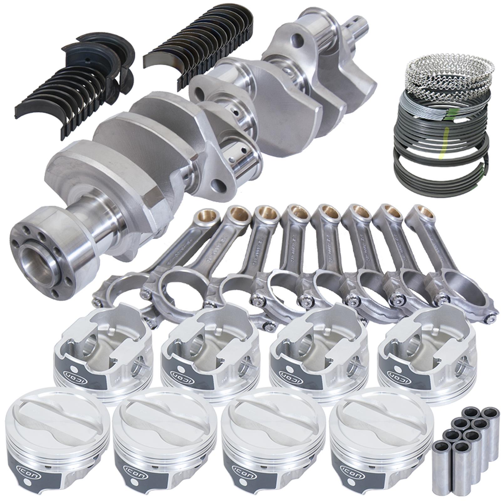 Eagle Chevy LT1 350 1Pc 3.750in Crank 6.000in I-Beam Rods -18cc 4.000in Pistons Rotating Assembly