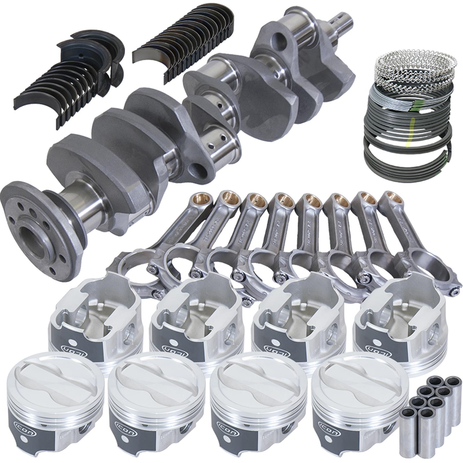 Eagle Chevy 350 3.750in Crank 5.700in I-Beam Rods -18cc 4.000in Pistons Rotating Assembly