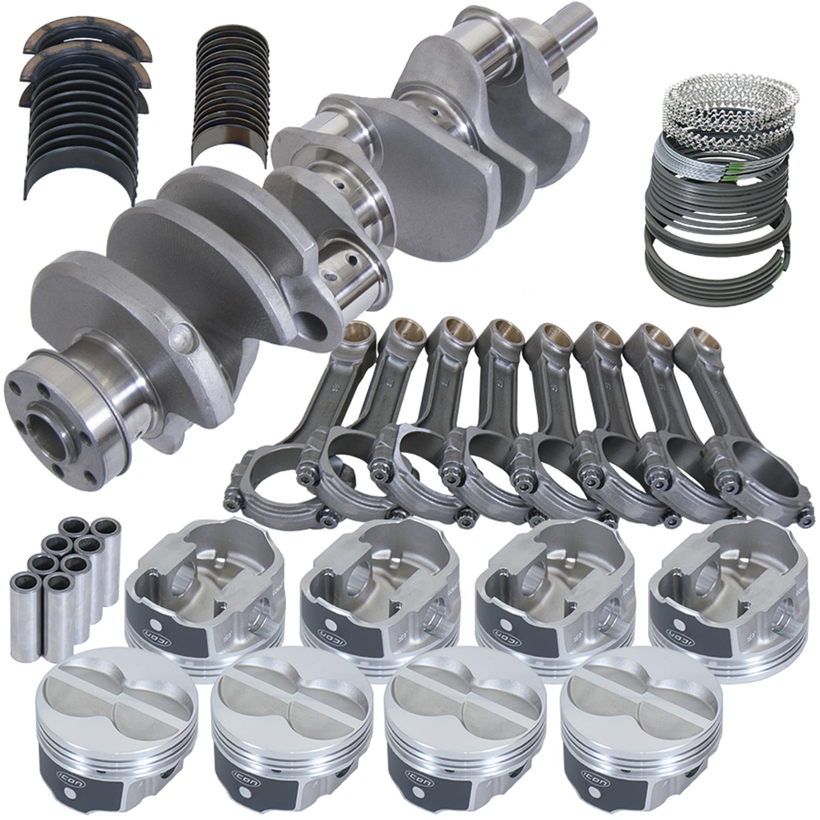 Eagle Ford 351W 4.000in Crank 6.200in I-Beam Rods -11cc Flat Top 4.060in Pistons Rotating Assembly