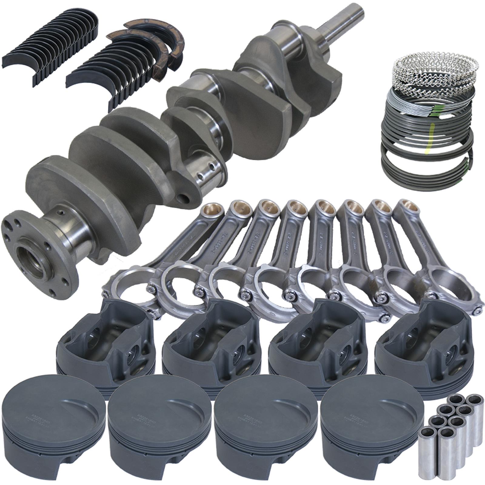 Eagle Ford 460 4.300in Crank 6.800in I-Beam Rods -3cc Flat Top 4.440in Pistons Rotating Assembly