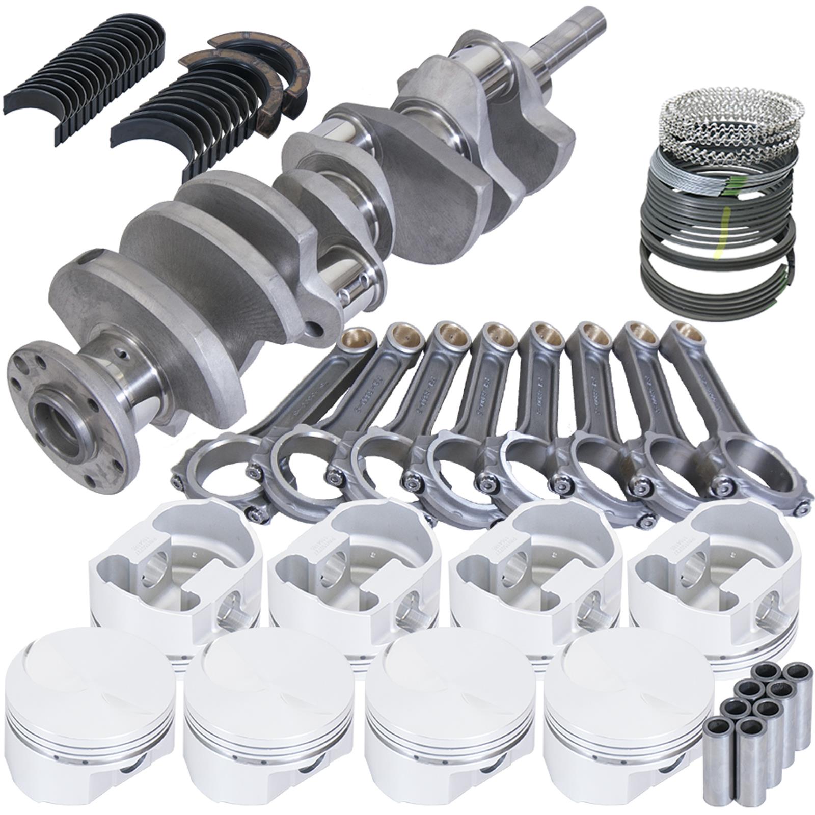 Eagle Ford 460 4.140in Crank 6.800in I-Beam Rods -3cc Flat Top 4.390in Pistons Rotating Assembly