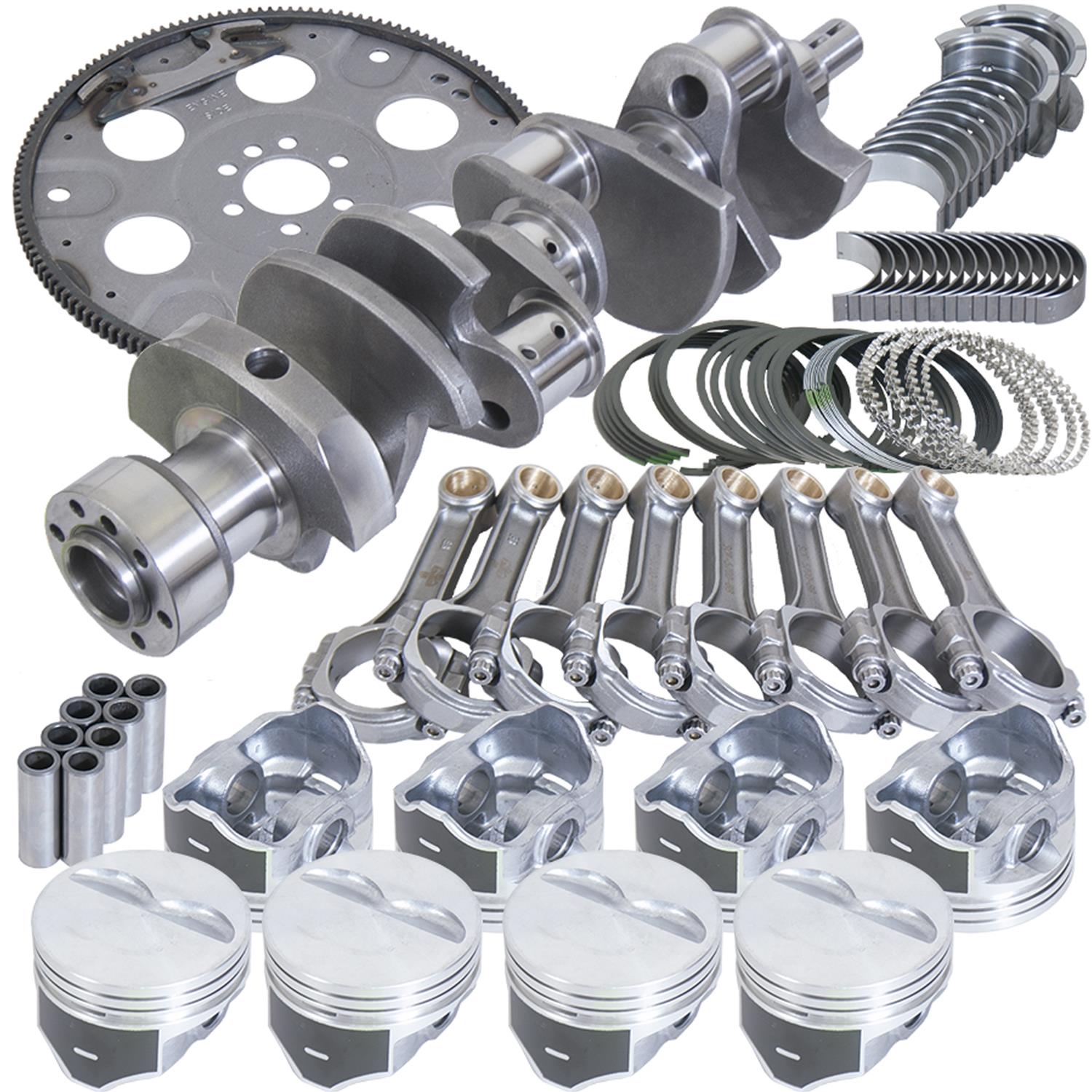 Eagle Chevy 350 1Pc 3.750in Crank 5.700in I-Beam Rods 4.000in Pistons 153 Tooth FP Balanced Assembly