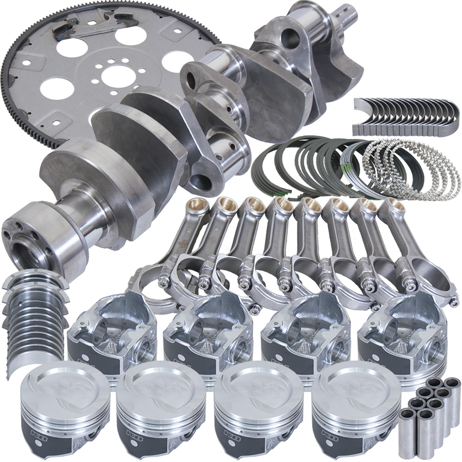 Eagle Chevy LT1350 1Pc 3.750in Crank 5.700in I-Beam Rods 4.030in Pistons 168 Tooth FP Bal Assembly