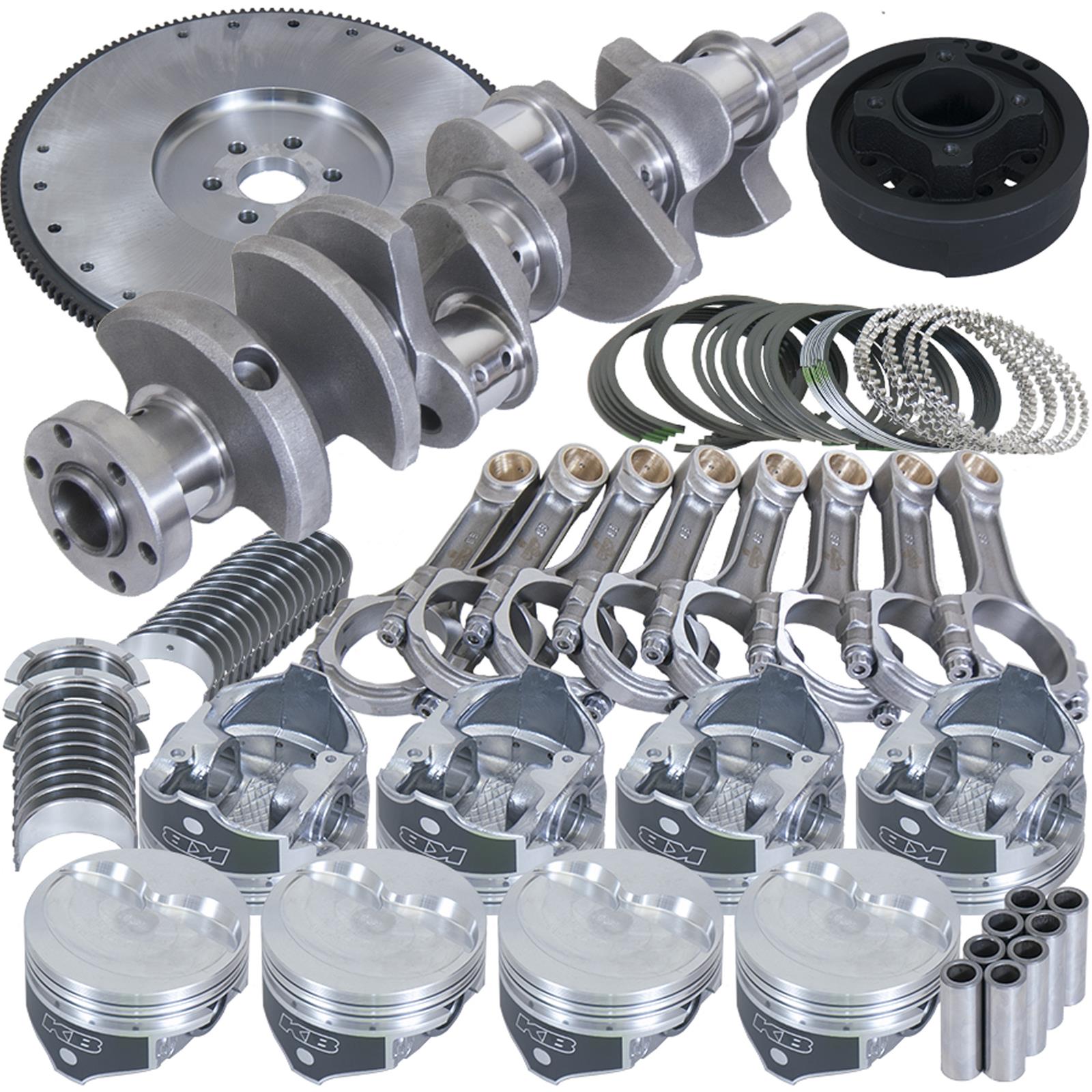 Eagle Ford 302 3.250in Crank 5.400in I-Beam Rod -10cc 4.000in Pistons 157 Tooth FW Balanced Assembly