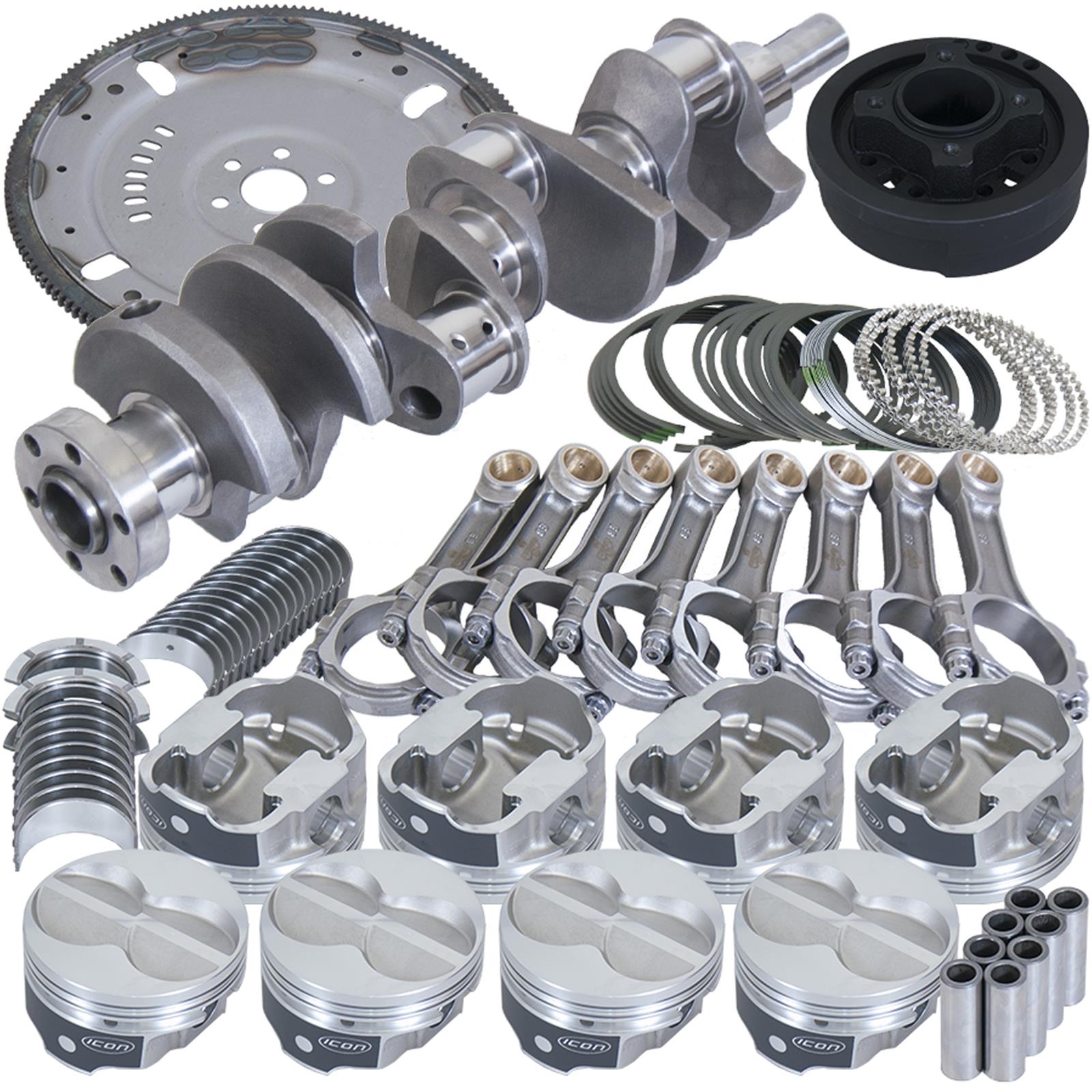 Eagle Ford 302 3.400in Crank 5.400in I-Beam Rods 4.030in Pistons 164 Tooth FP Balanced Assembly