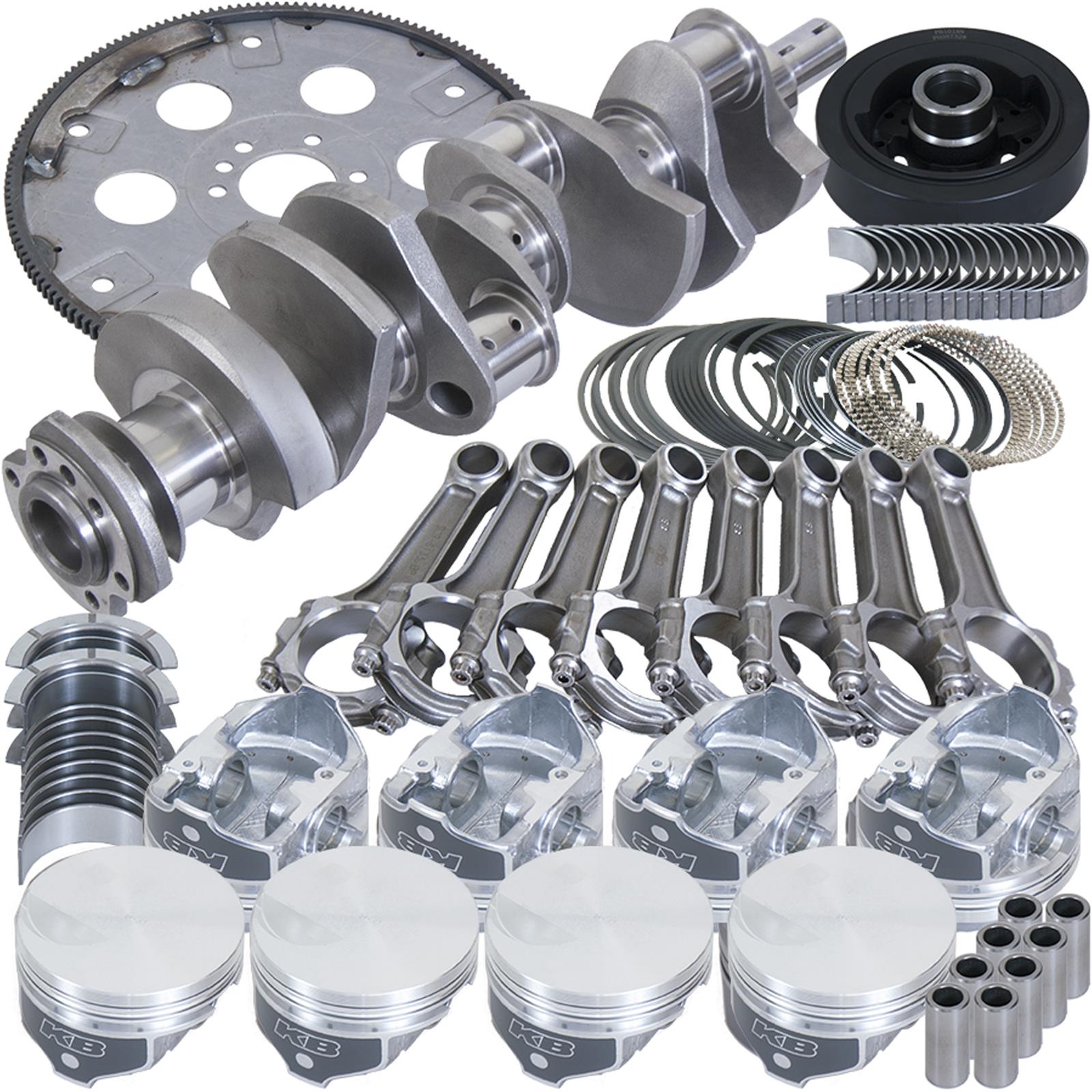 Eagle Chevy 454 4.250in Crank 6.385in I-Beam Rods -3cc Flat Top 4.250in Pistons Balanced Assembly