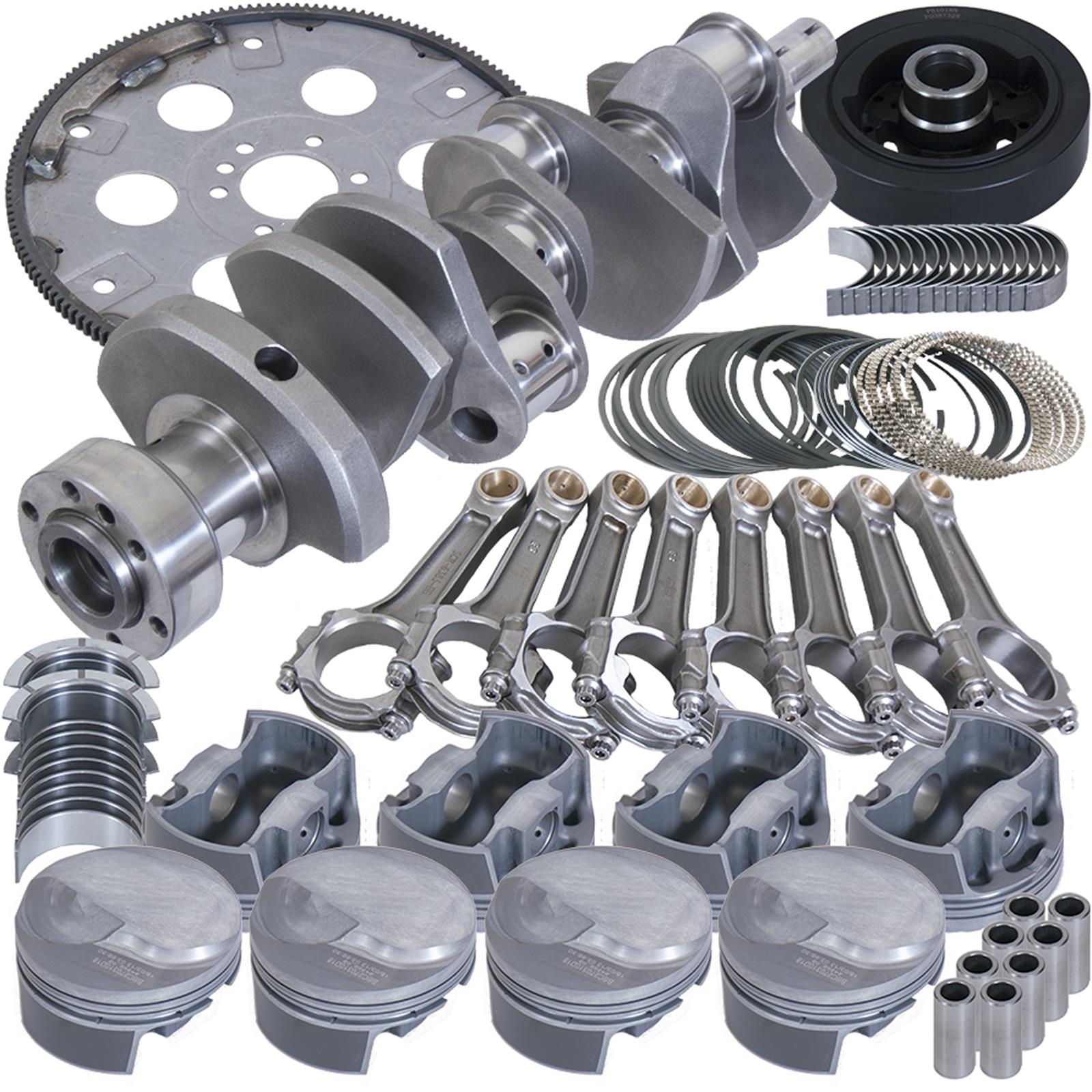 Eagle Chevy 454 1Pc 4.250in Crank 6.385in I-Beam Rods 4.350in Pistons 168 Tooth FP Balanced Assembly