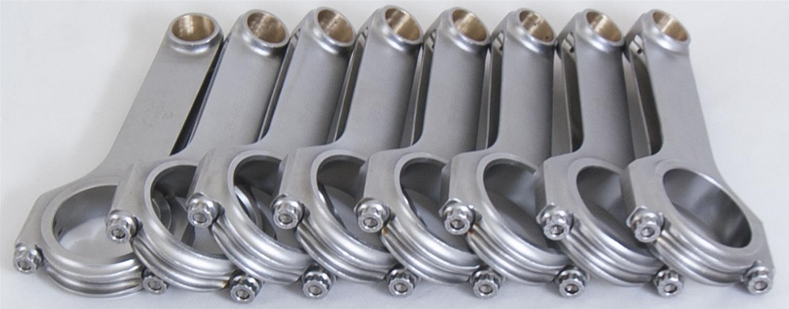 Eagle Chevrolet Big Block 6.660in Length ARP L19 Bolts Forged 4340 Steel H-Beam Rods - Set of 8 thumbnail 2