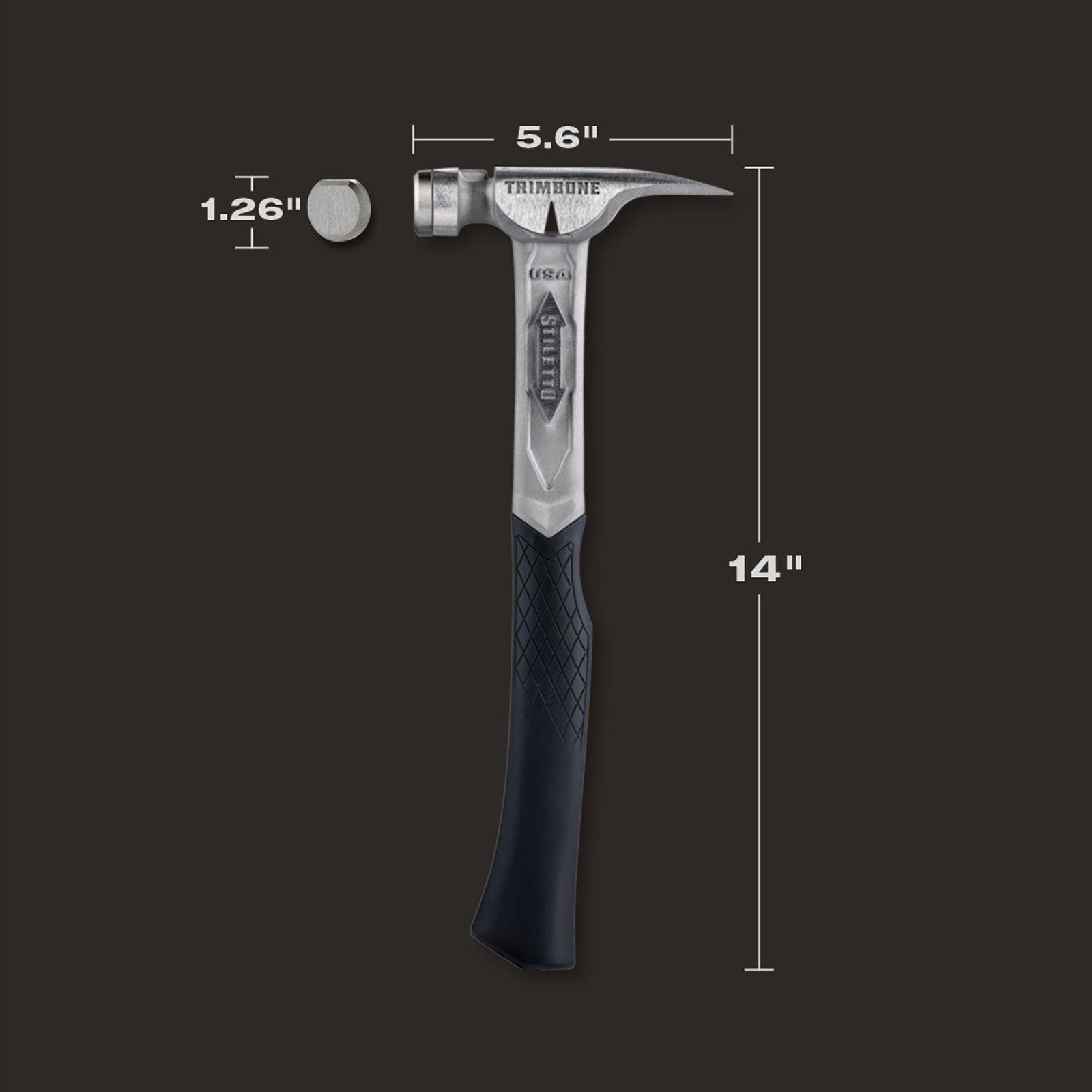 Stiletto Tools TRMB Stiletto Tools Trimbone Smooth Titanium Hammers ...