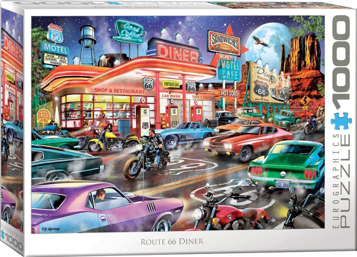 PUZZLE TOUR 2009 DVD セット売り Summit Gifts 6000-6139 Route 66 Diner Puzzle | Summit Racing
