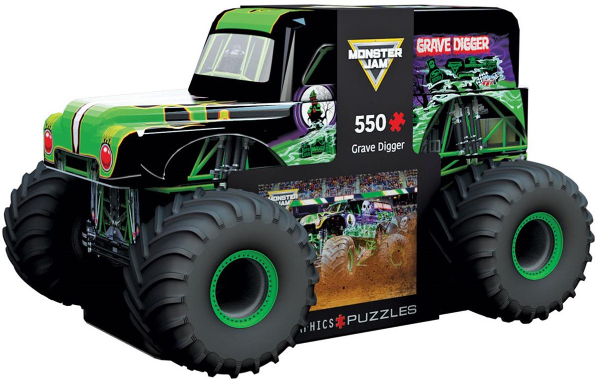 Summit Gifts 8551-5943 Monster Jam Grave Digger Tin with Puzzle