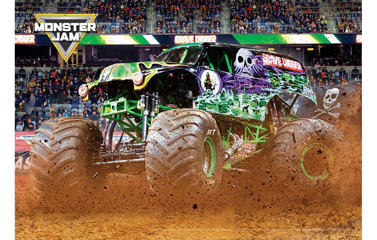 Summit Gifts 8551-5943 Monster Jam Grave Digger Tin with Puzzle