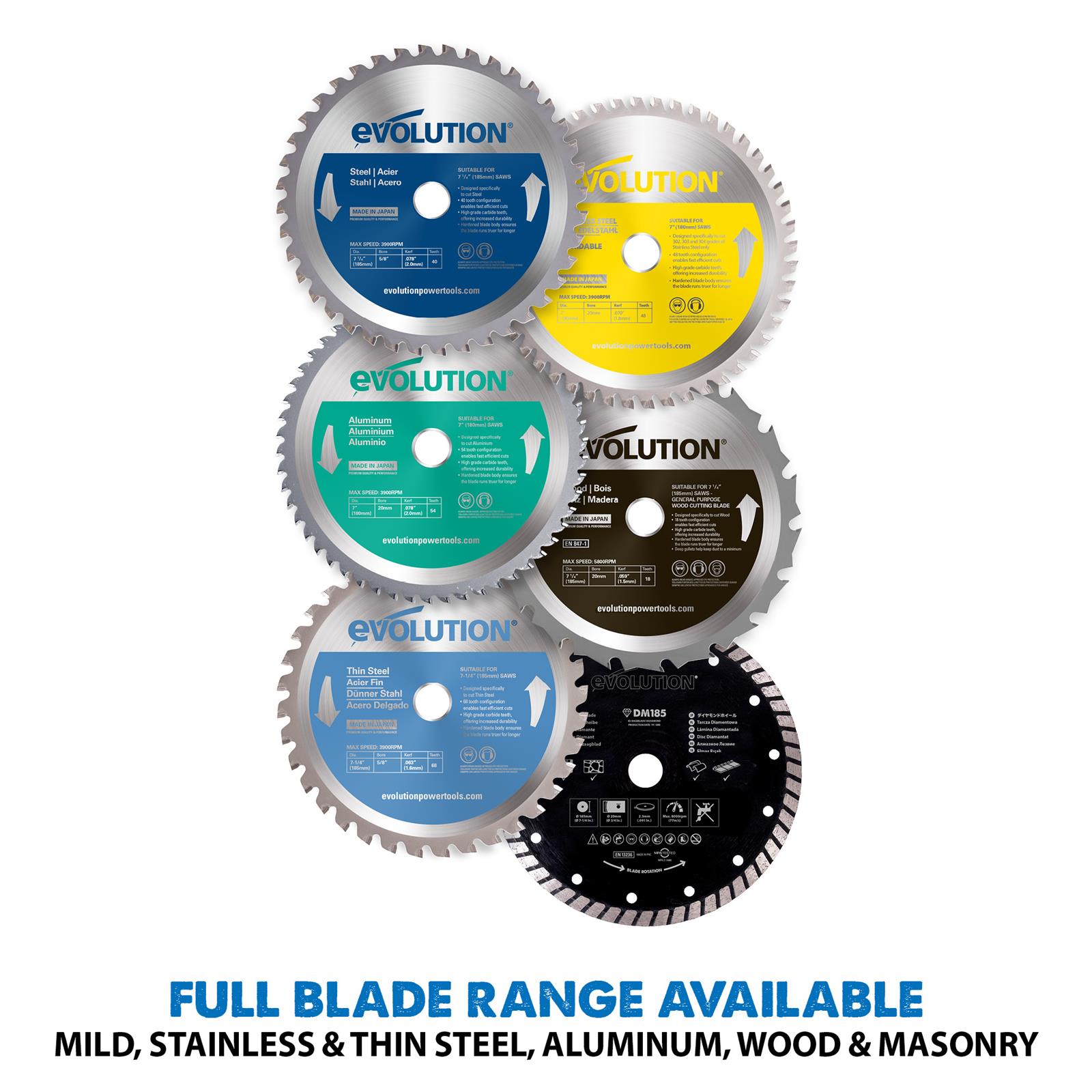 Evolution Powertools S185CCSL Evolution S185CCSL Metal Cutting Circular