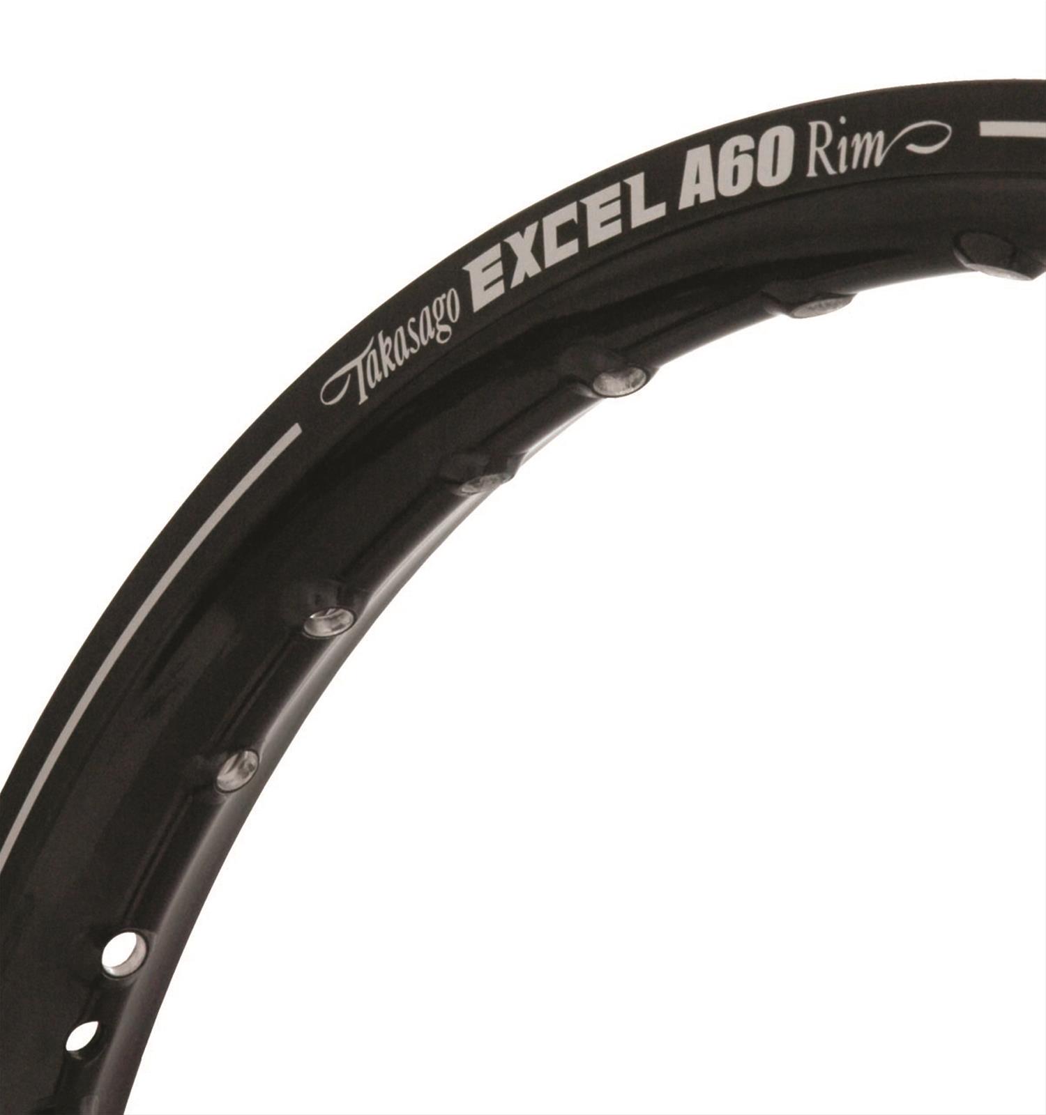 Excel A60 Rims 30-7412 Motocross Rim, Aluminum, Black Anodized, 19 in. x 1.850 in., 32-Spoke, Rear, Each thumbnail 4